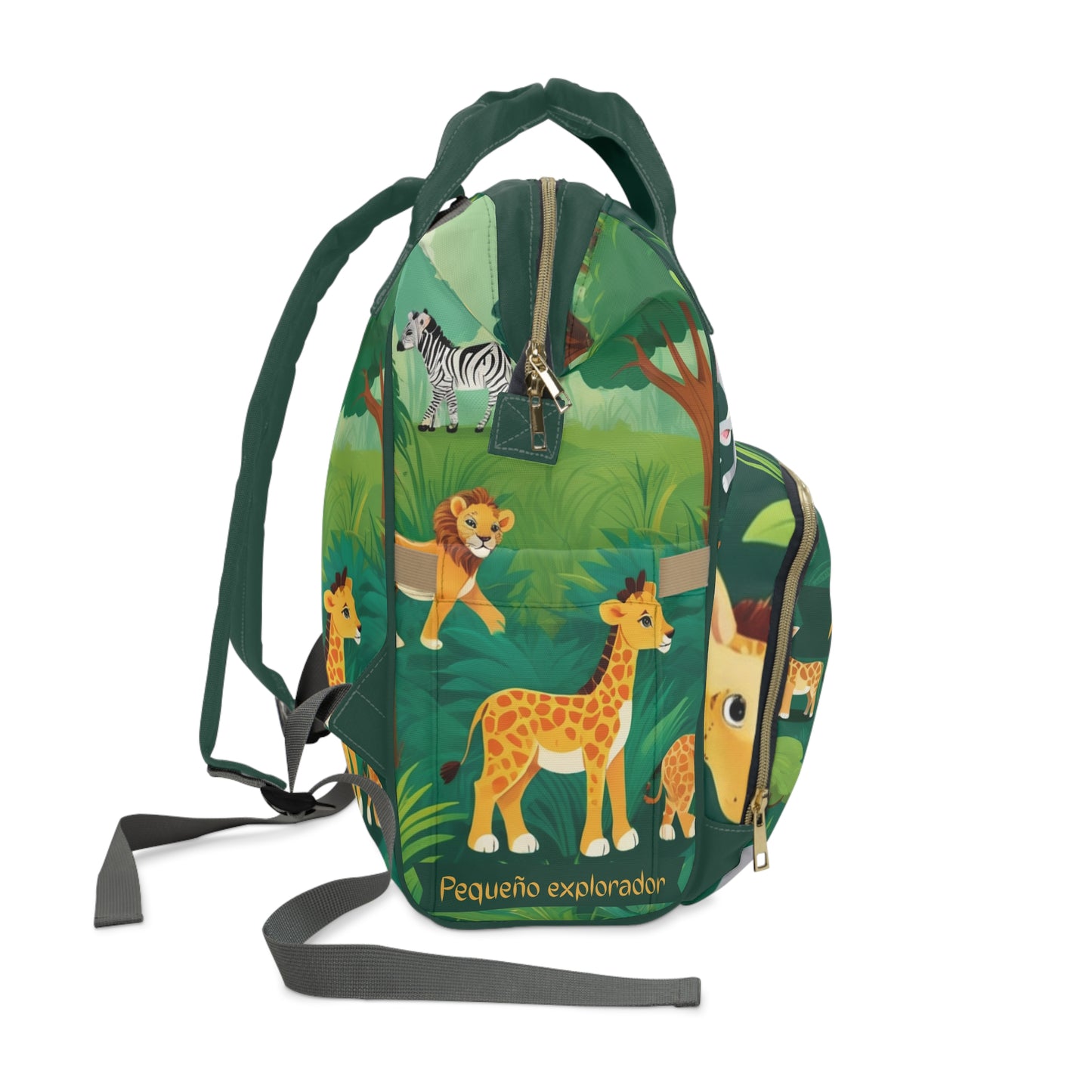 Boys Diaper Bag Personalized Aruba Baby Bag Safari Animal Little Explorer Waterproof Backpack