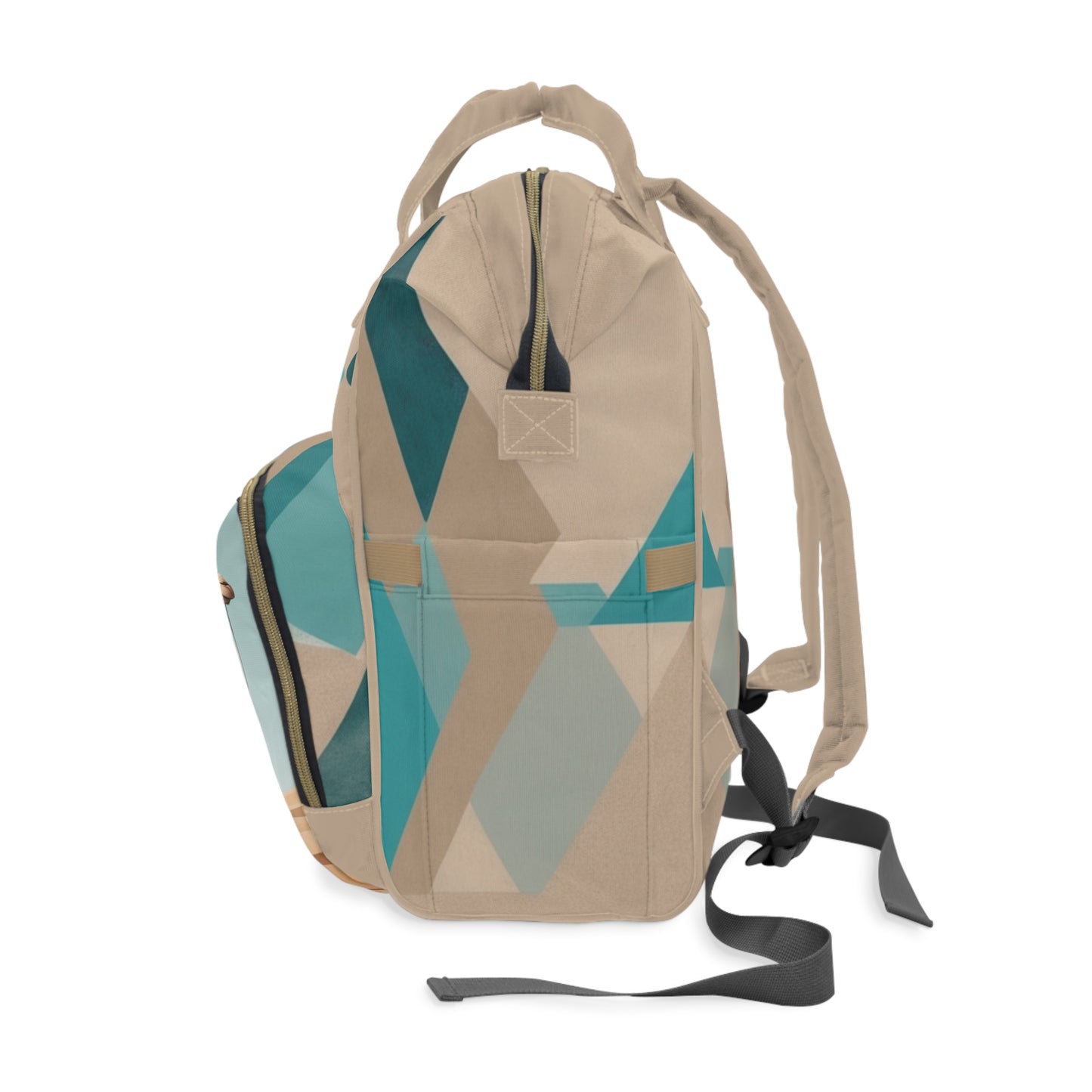 Boys Diaper Bag Personalized Arabic Baby Bag Ya Batal My Hero Teal and Sand Desig