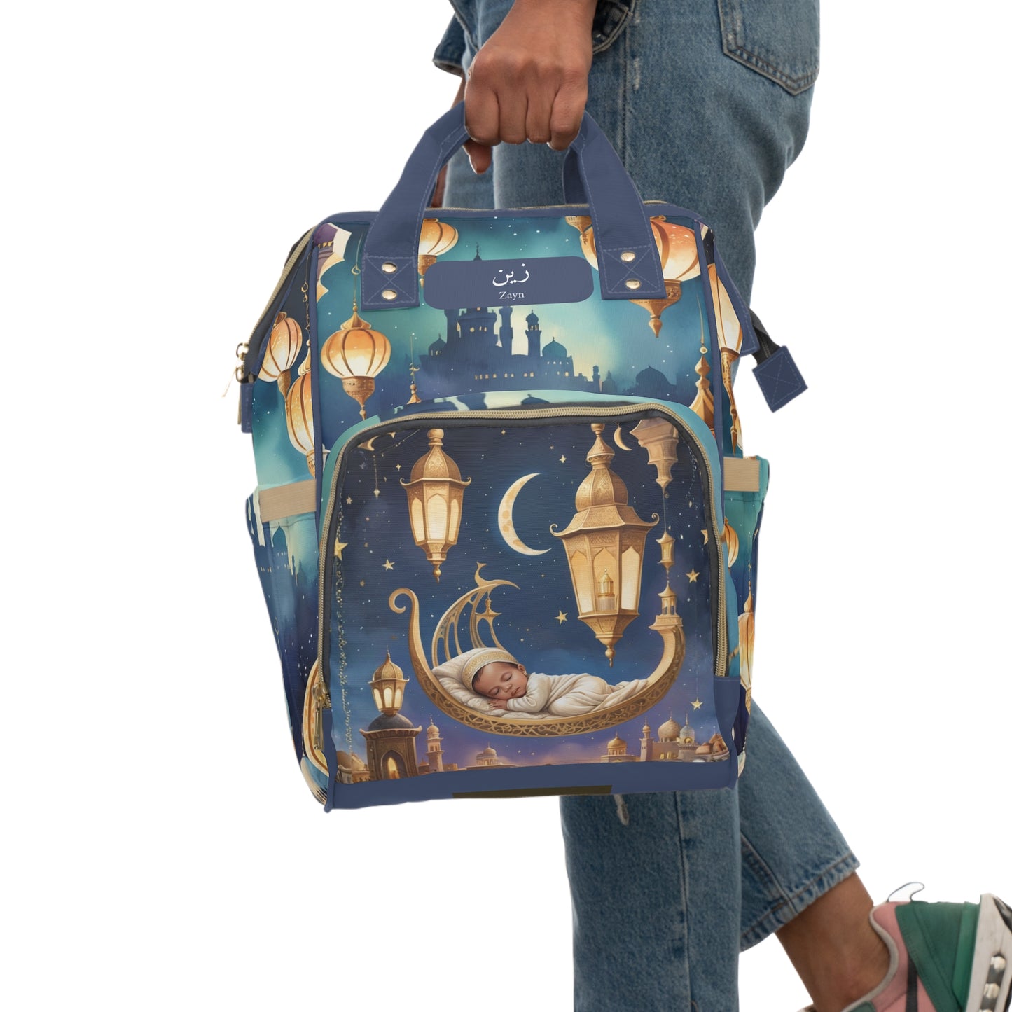 Zayn Arabic Baby Bag – Crescent Night Blessing