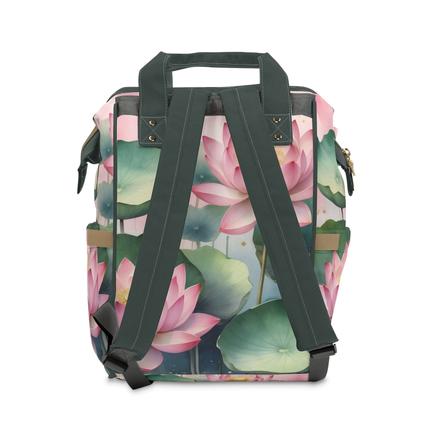 Girls Diaper Bag Personalized | Chinese Lotus Blossom Baby Bag