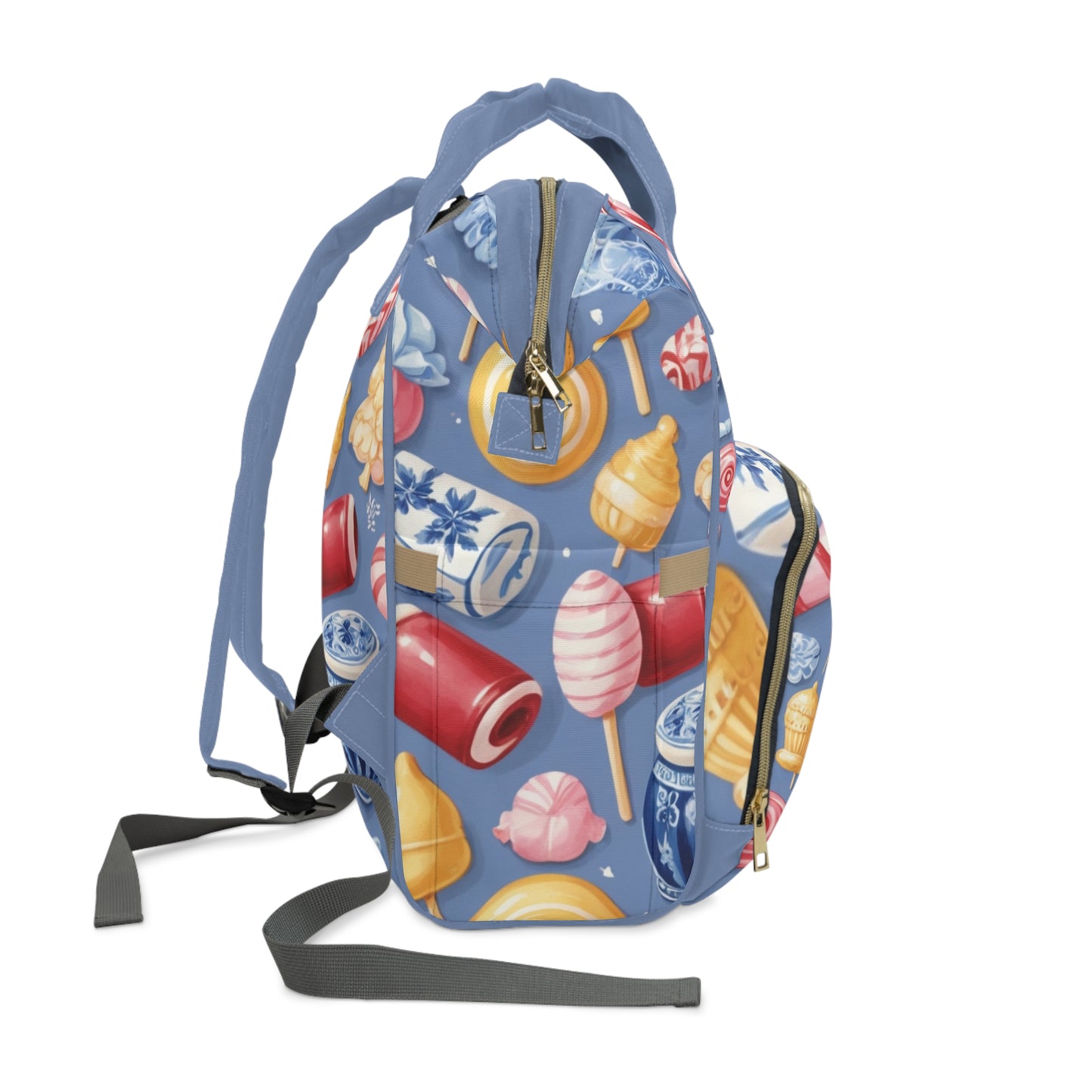 Boys Diaper Bag – Delft Blue Dutch Candy Edition | Personalized Baby Backpack