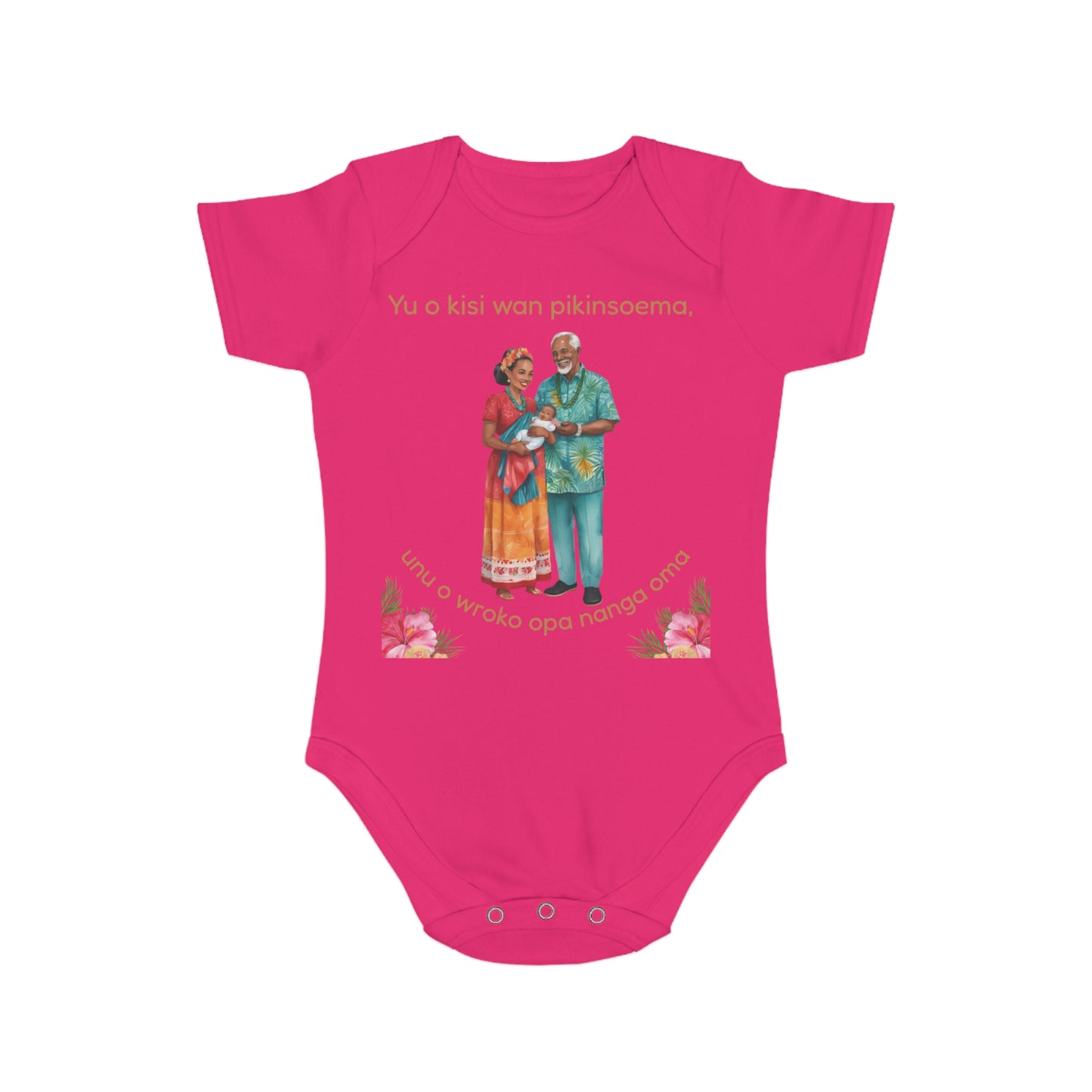 Surinamese Baby Announcement Bodysuit – Opa & Oma