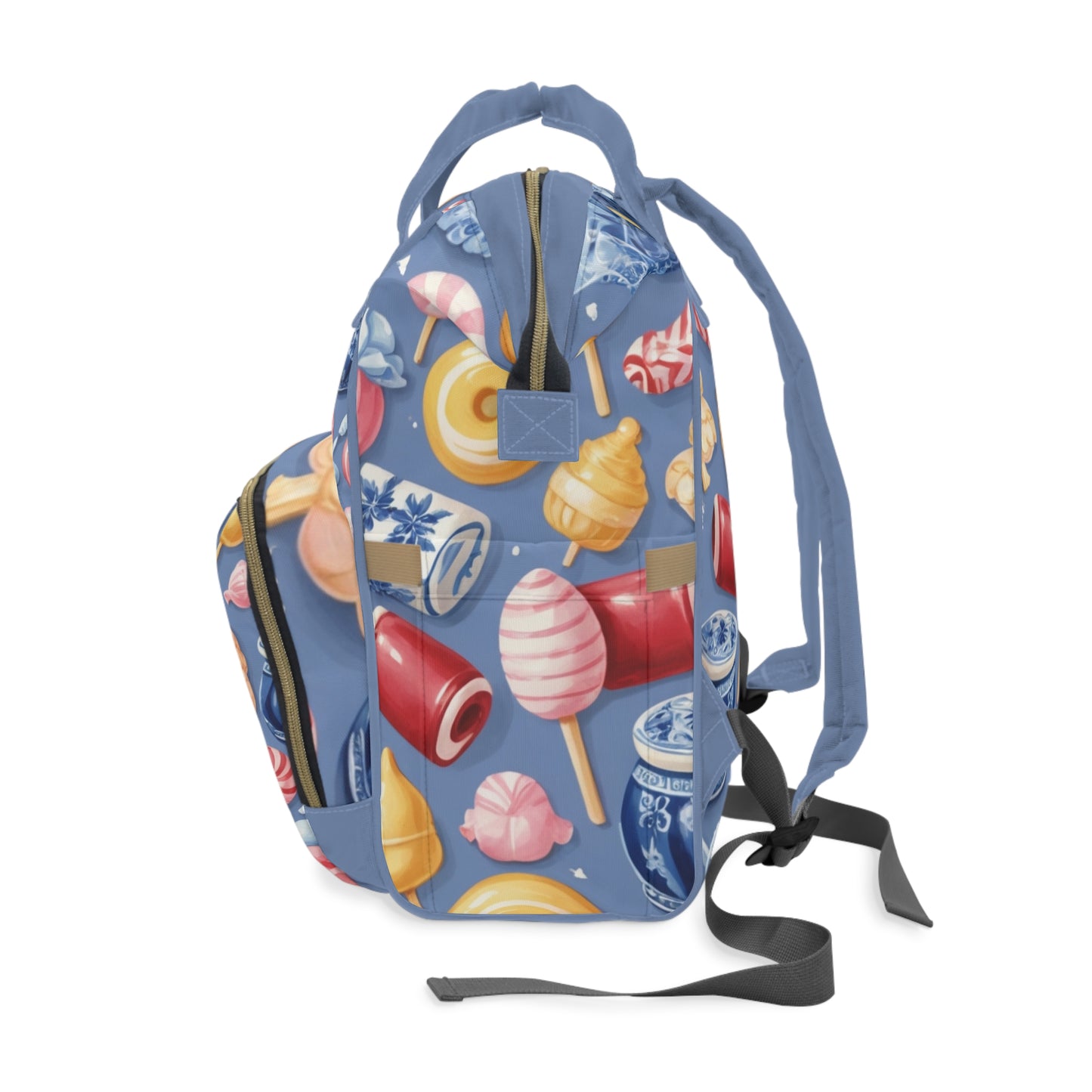 Boys Diaper Bag – Delft Blue Dutch Candy Edition | Personalized Baby Backpack