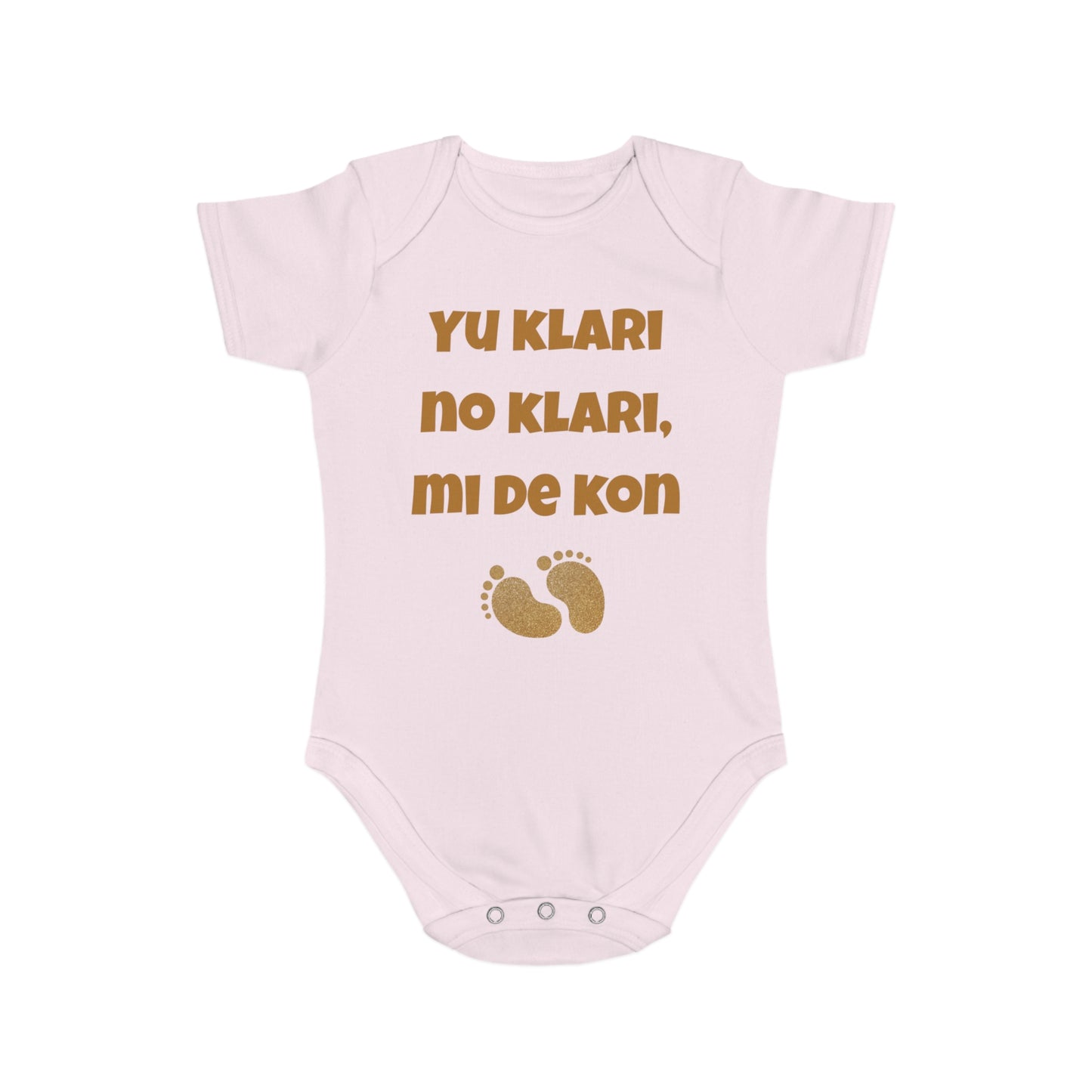 Surinamese Baby Announcement Romper – Yu klari no klari mi de kon – Funny Reveal