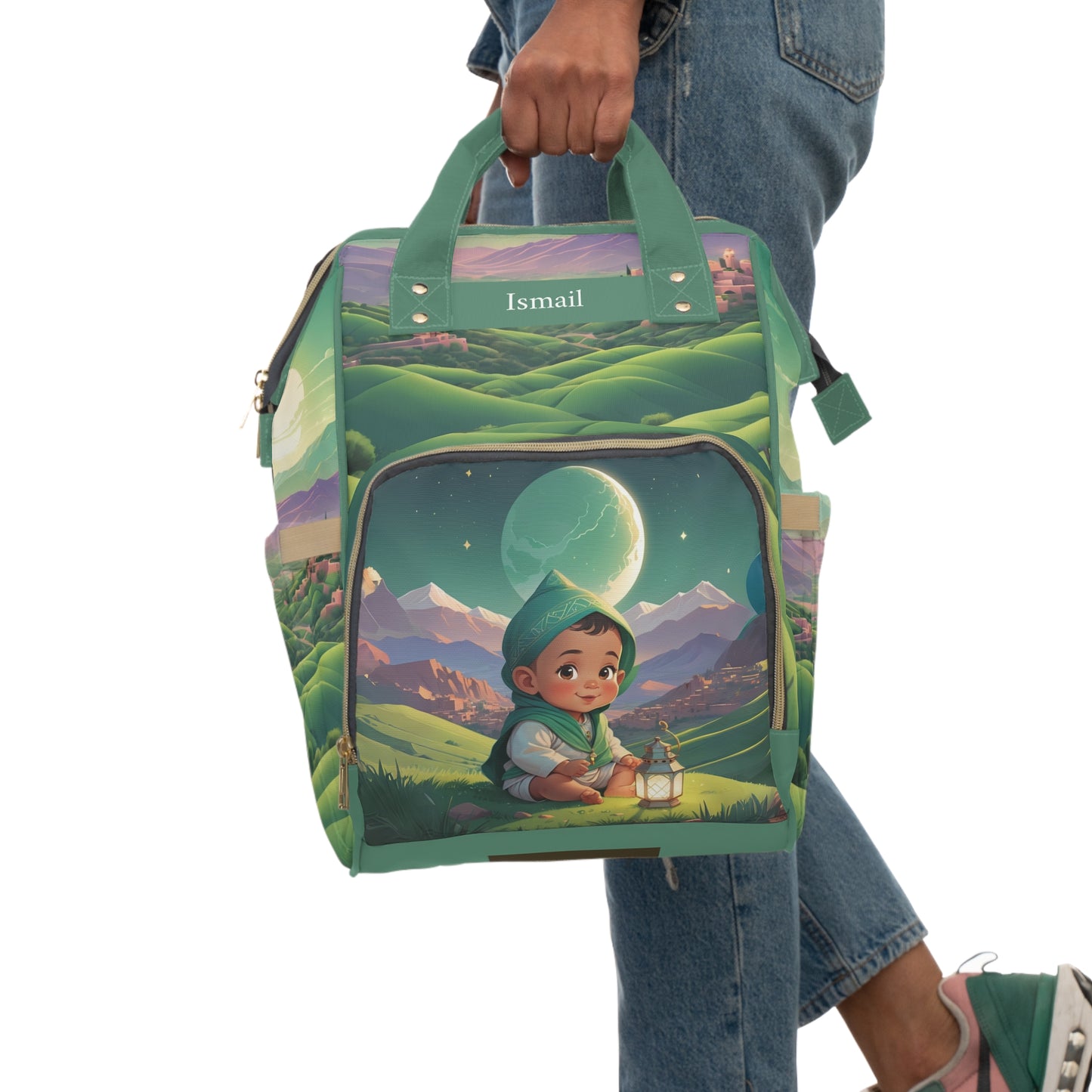 Ismail Mountain Light Baby Bag – Personalized Moroccan