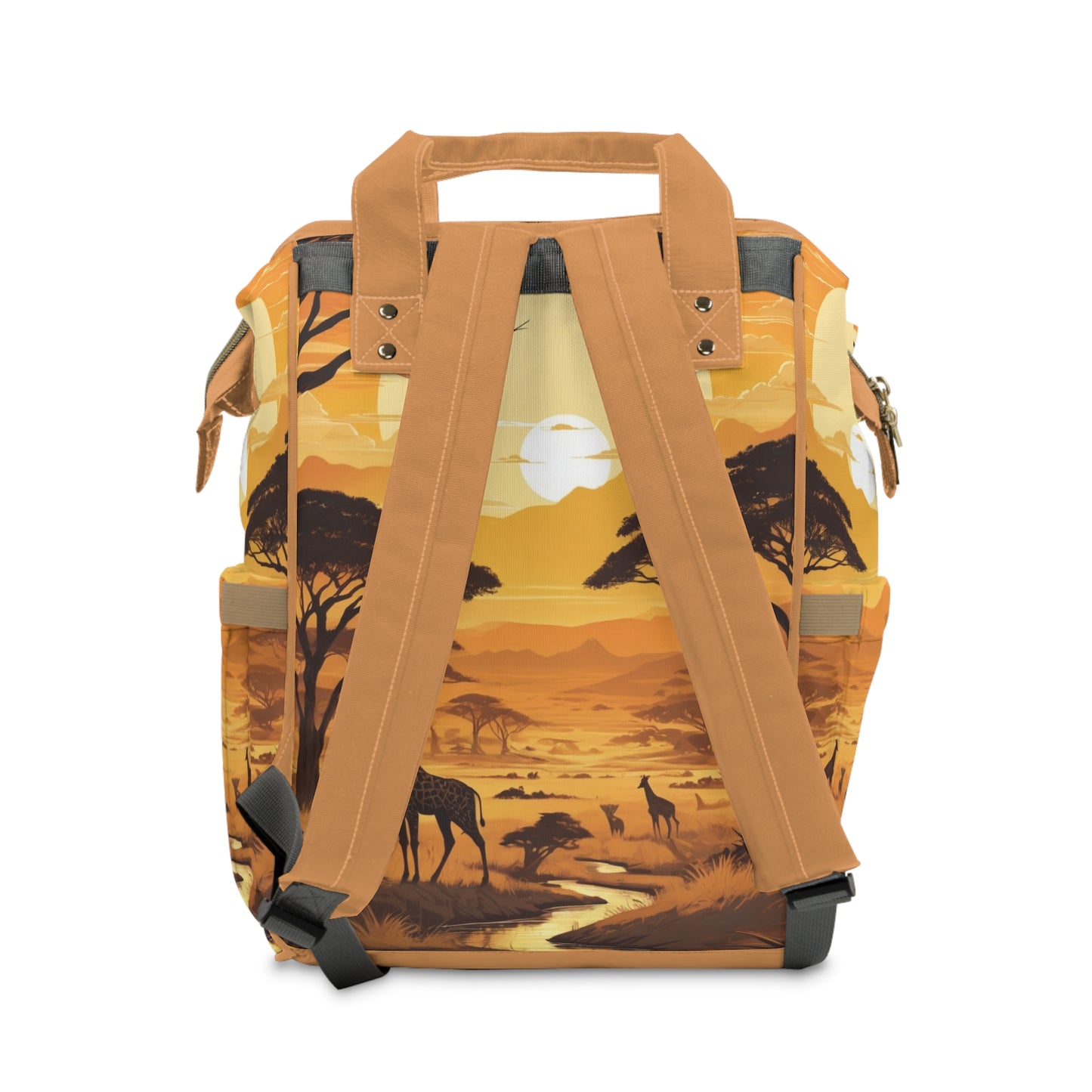 Girl Diaper Bag – Yoruba Princess Safari Edition | Personalized African Baby Backpack