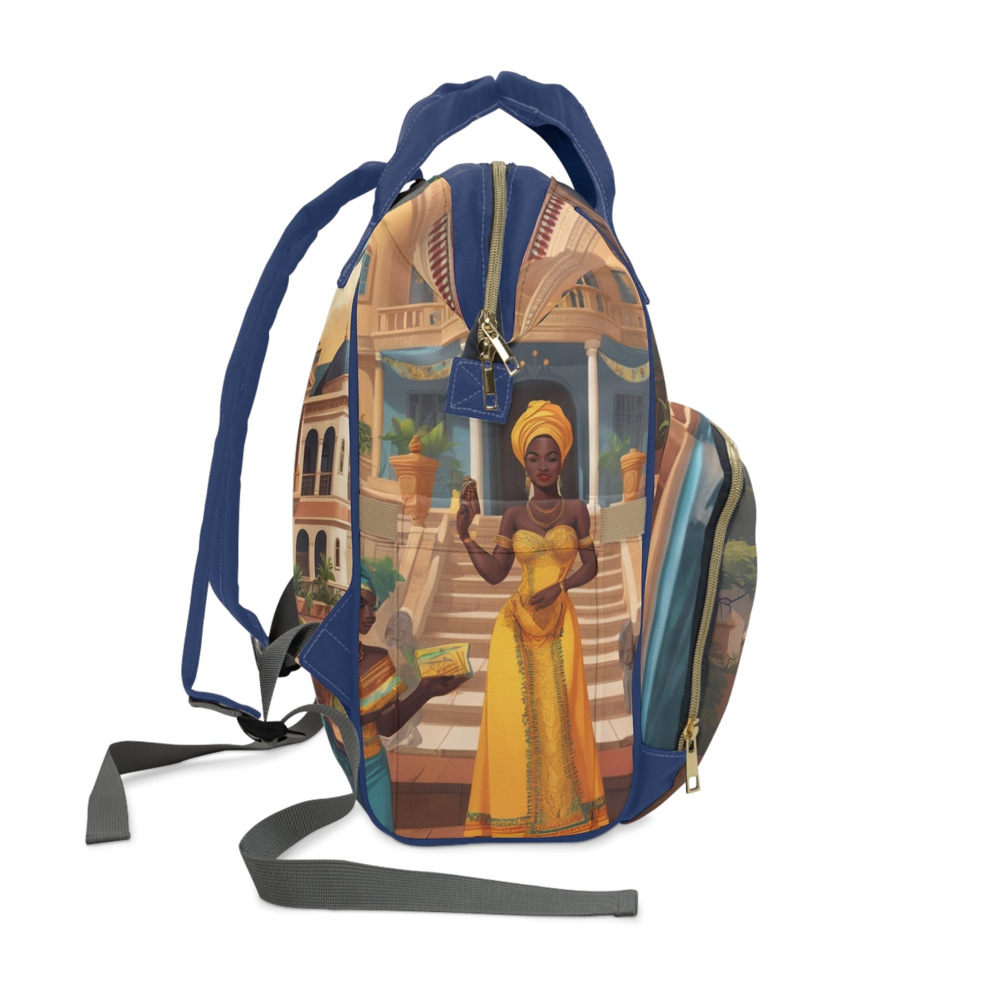 Boys Ghanaian Kente – Royal Throne Prince Diaper Bag (Agyeman Edition)