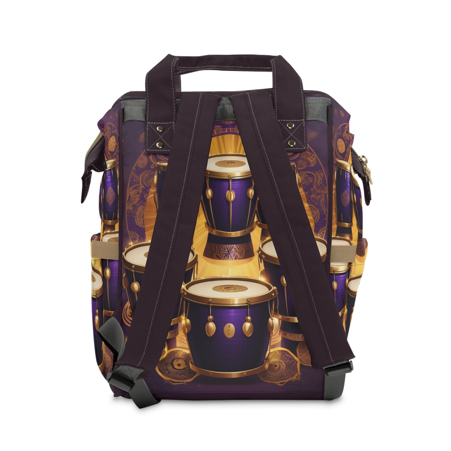 Adebola Yoruba Boys Diaper Bag – Royal Purple & Gold