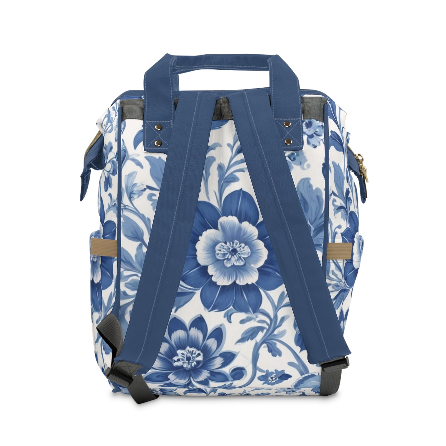 Boys Diaper Bag – Delft Blue Tractor Adventure Edition | Personalized Baby Backpack