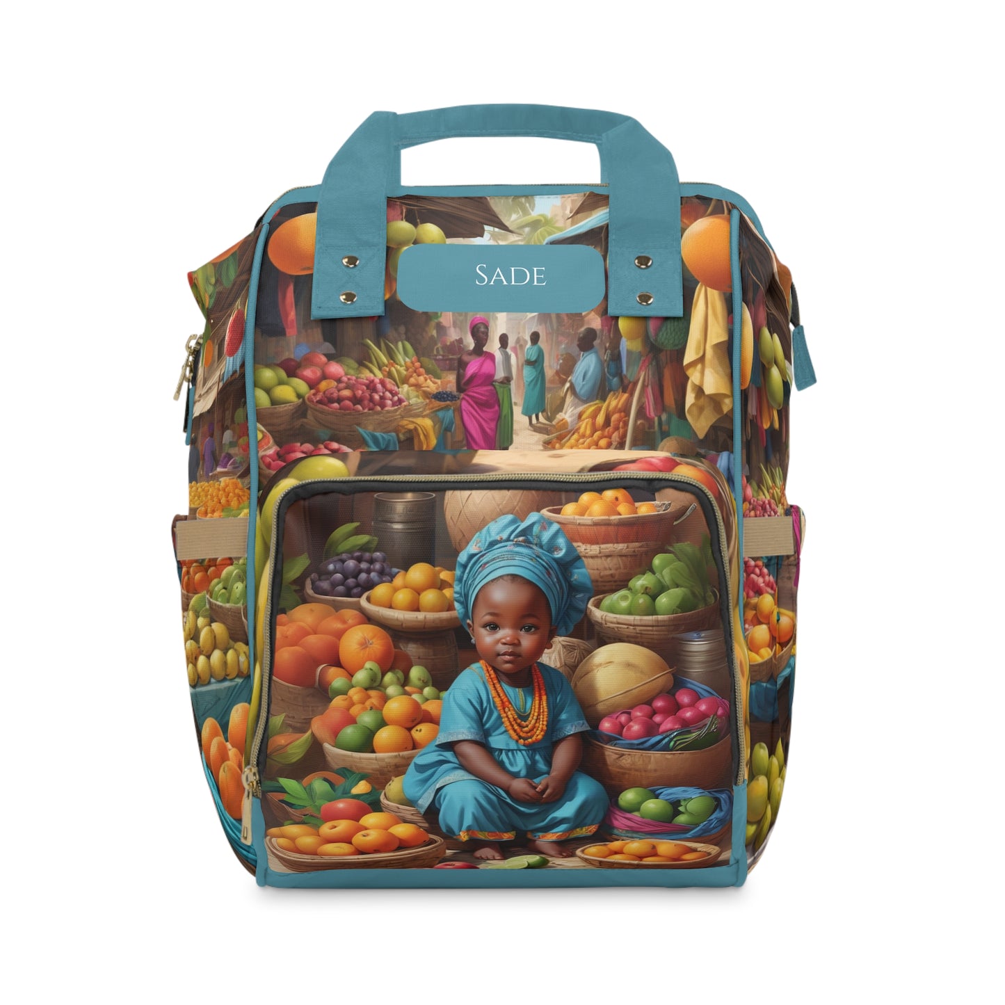 Girls African Diaper Bag – Yoruba Princess Sade