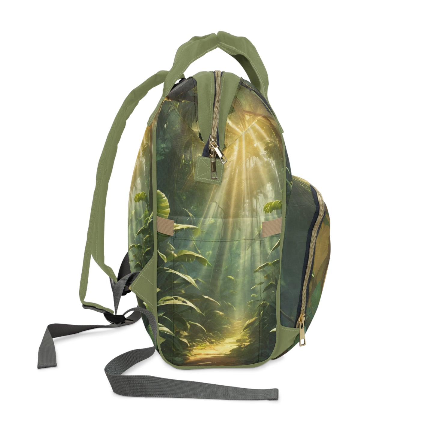 Girl Diaper Bag – Ghanaian Kente Elephant Princess Edition