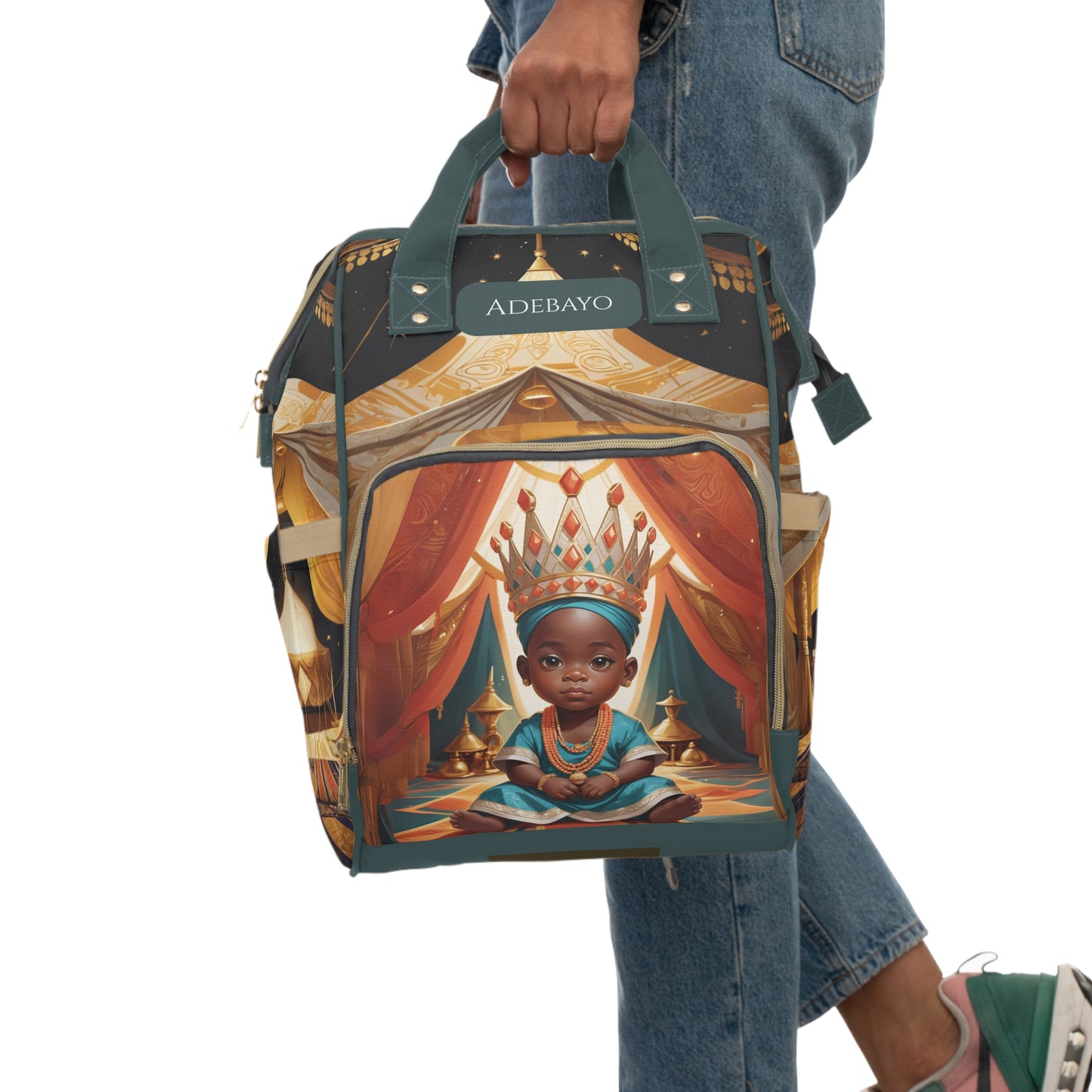 Adebayo Yoruba Prince Diaper Bag – Crown of Joy