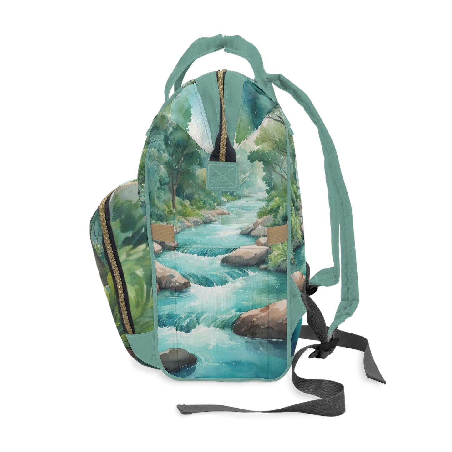 Boys Ghanaian Kente – River Prince Diaper Bag (Kwesi Edition)