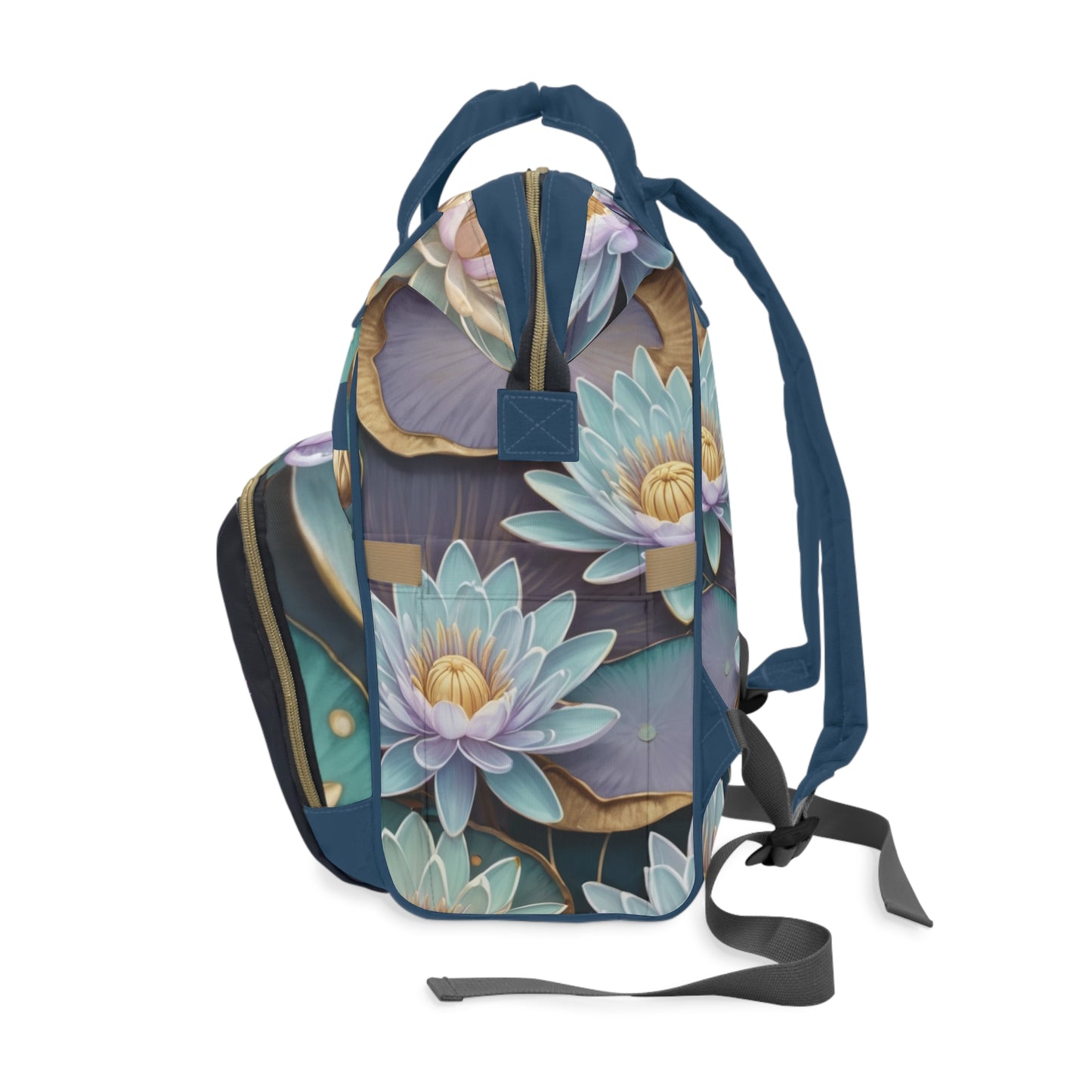 Girls Surinamese Backpack | Personalized Baby Girl Bag with Water Lily Quote | Unique Cultural Baby Shower Gift