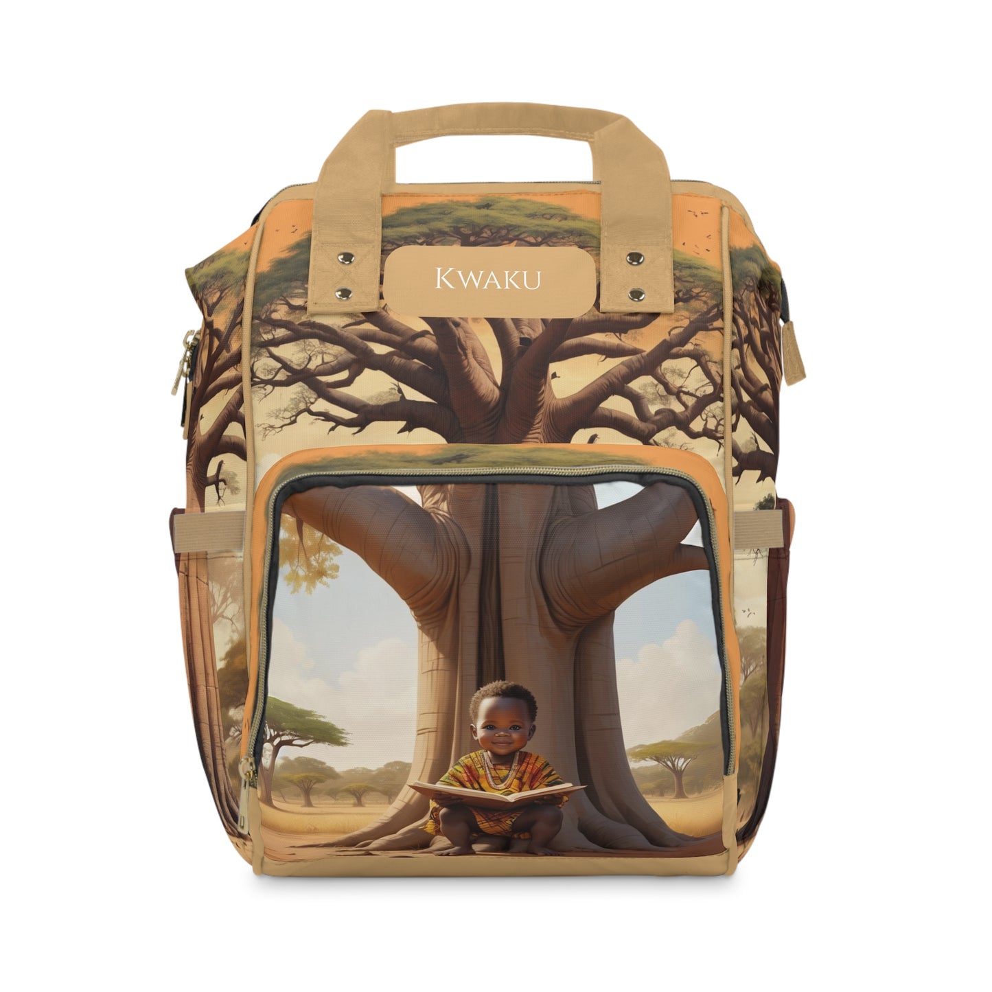 Boys Ghanaian Kente – Baobab Prince Diaper Bag (Kwaku Edition)