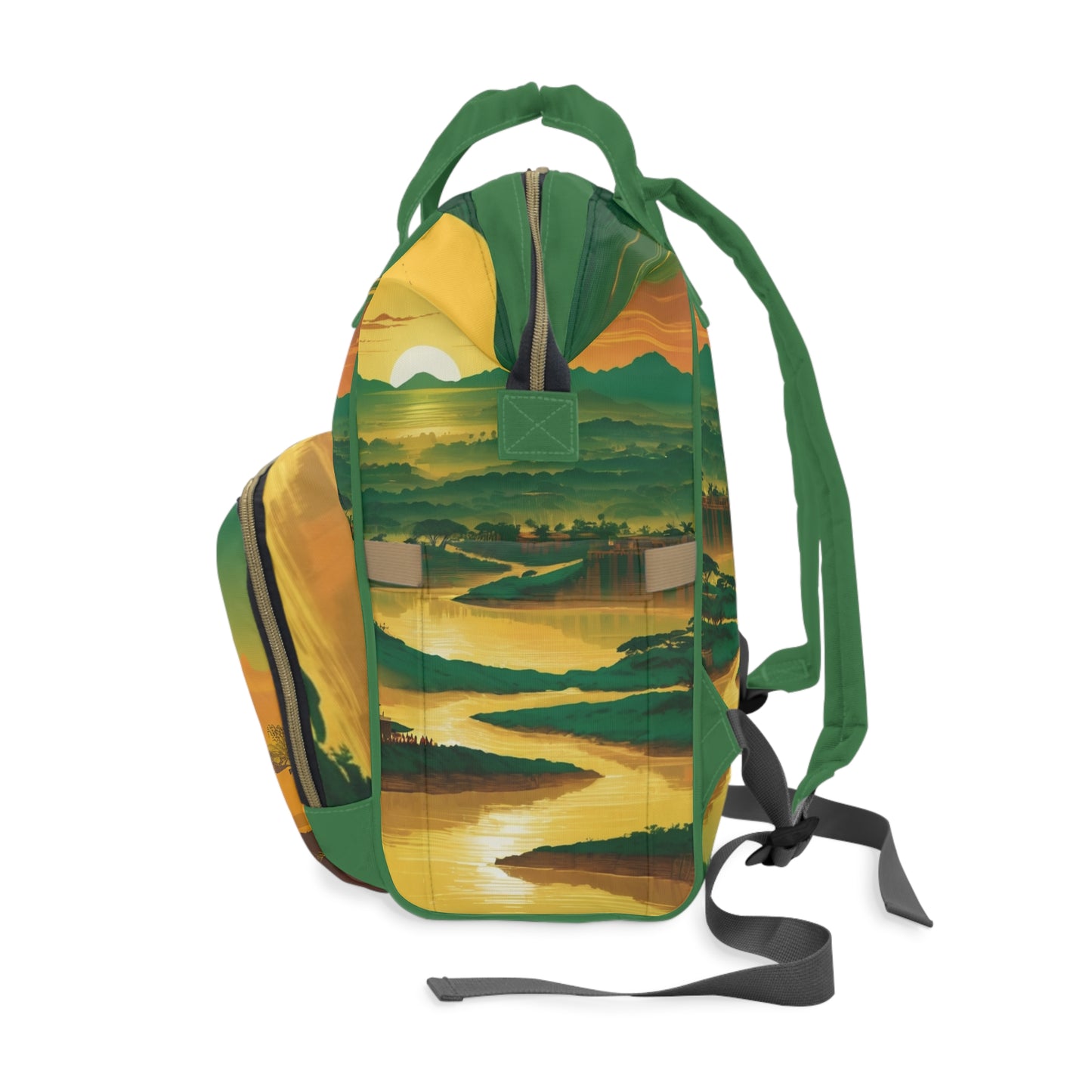 Boys Ghanaian Kente – Lion Prince Diaper Bag (Kwame Edition)