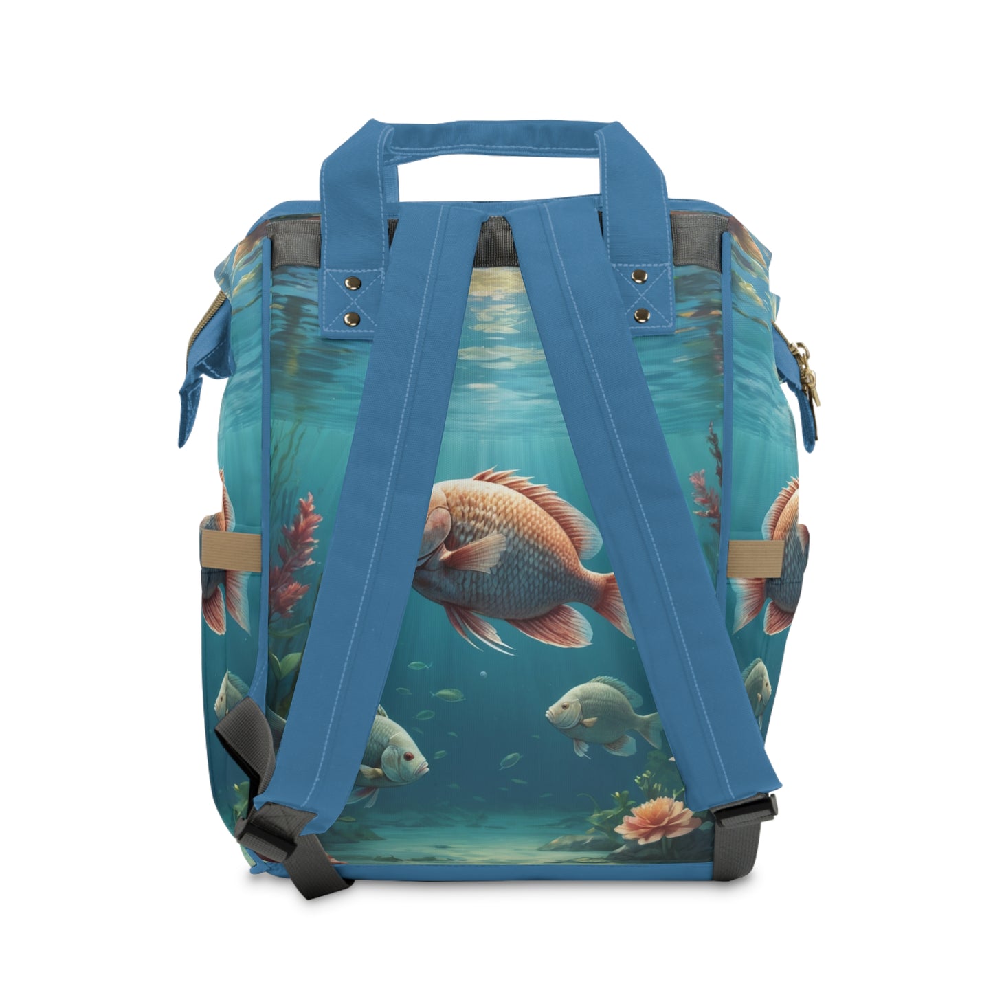 Girl Diaper Bag – Ghanaian Kente Ocean Princess Edition