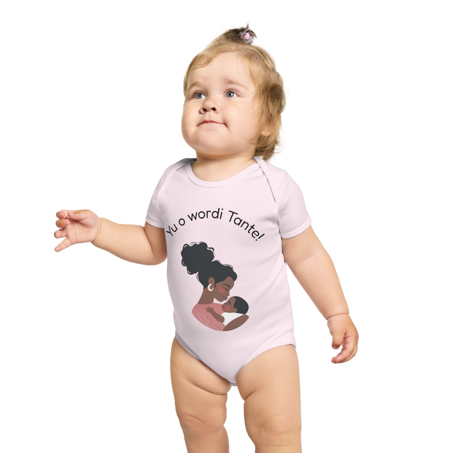 Baby Announcement Bodysuit Yu o wordi Tante