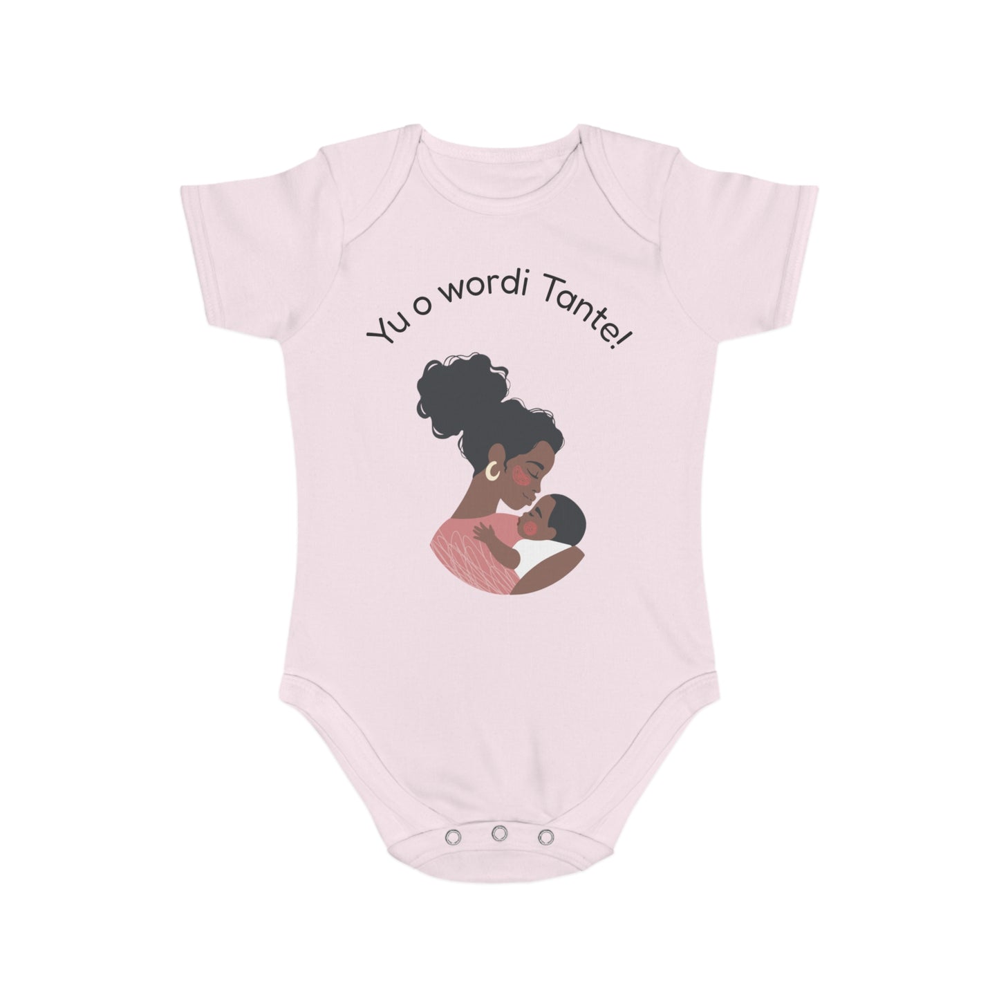 Baby Announcement Bodysuit Yu o wordi Tante