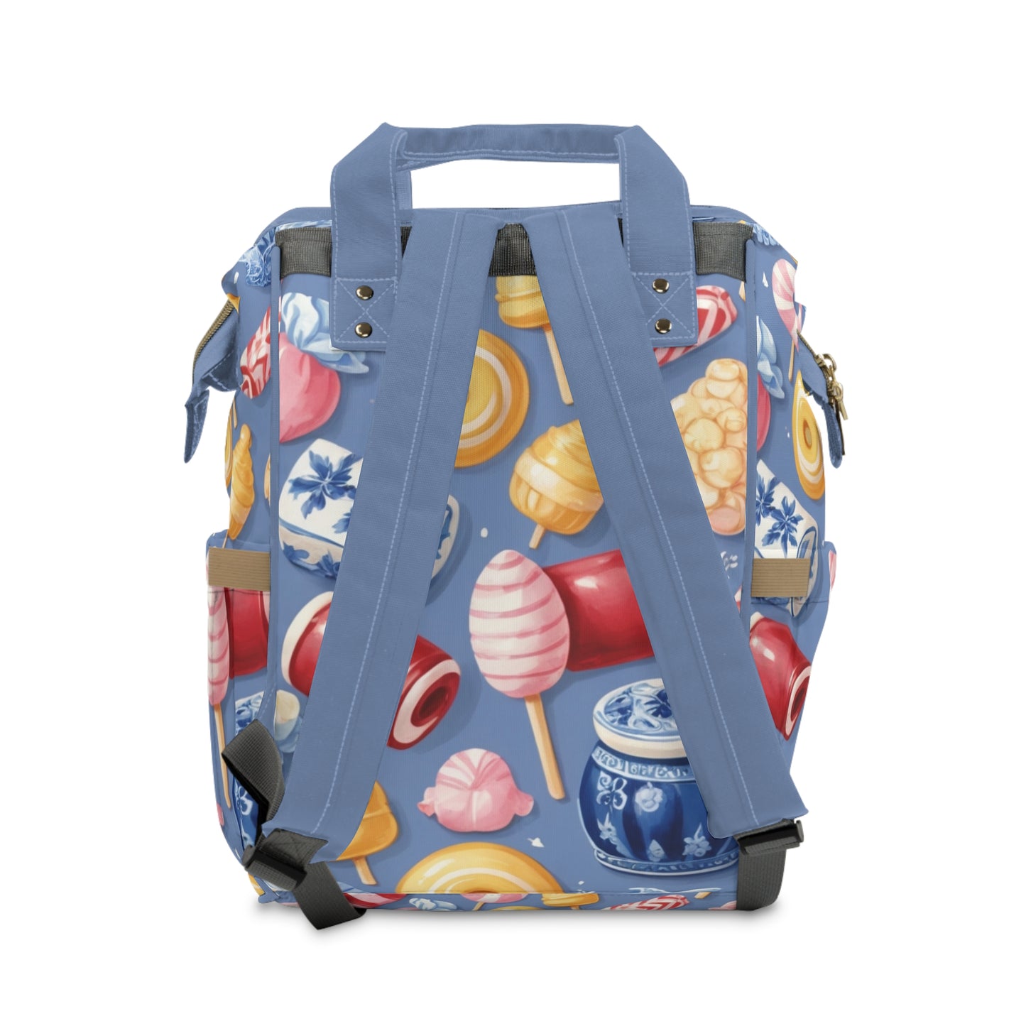 Boys Diaper Bag – Delft Blue Dutch Candy Edition | Personalized Baby Backpack