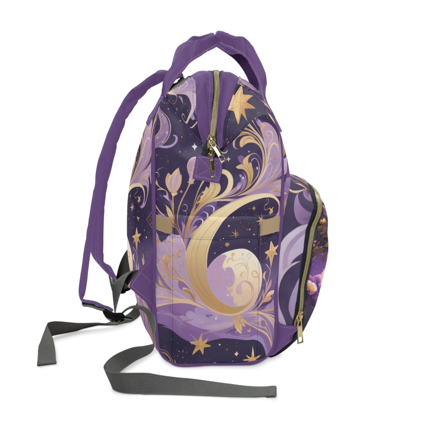 Girls Zodiac Backpack Aquarius | Personalized Baby Girl Bag with Water Bearer & Zodiac Quote | Unique Astrology Baby Shower Gift