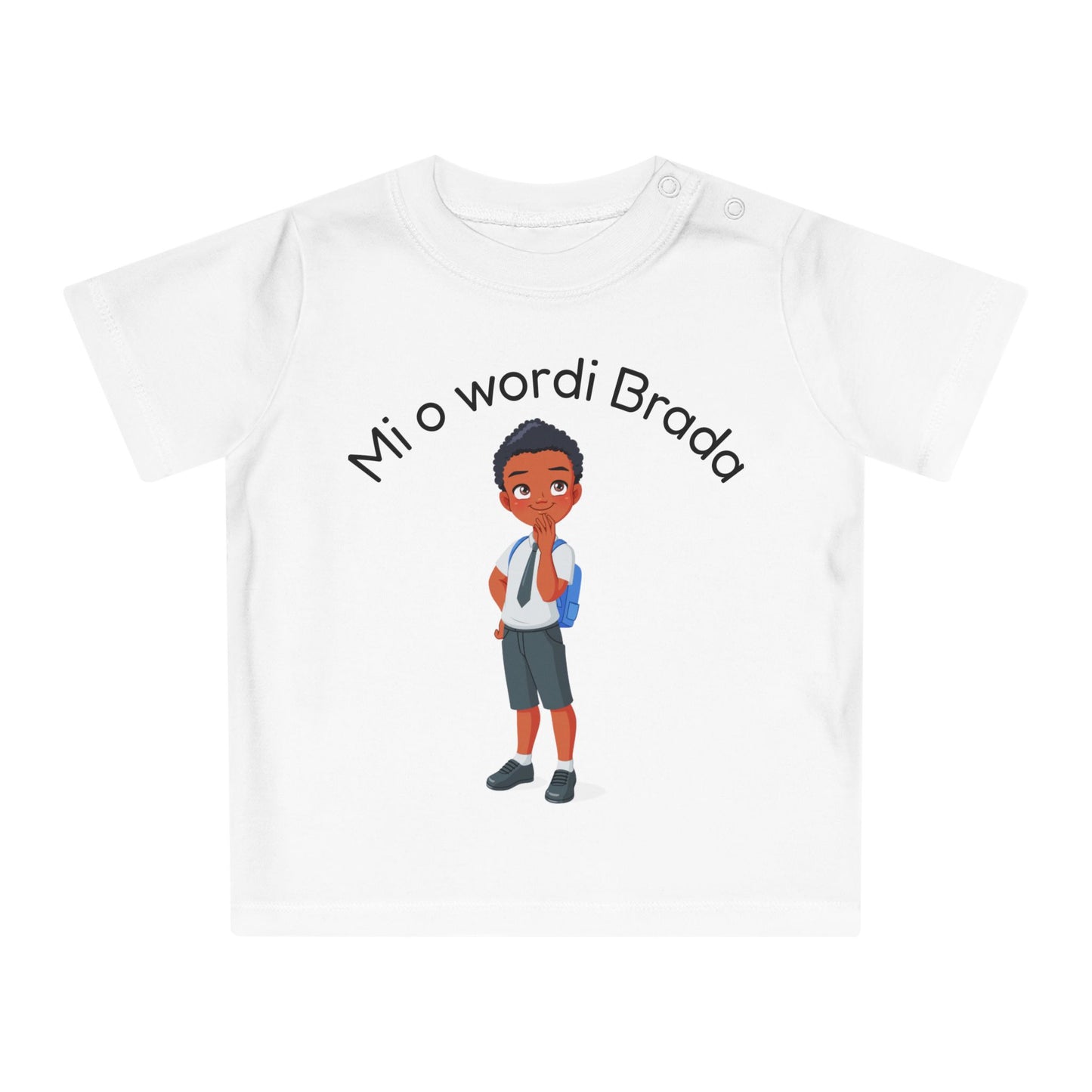 Toddler T Shirt Mi o wordi Brada Surinamese Announcement