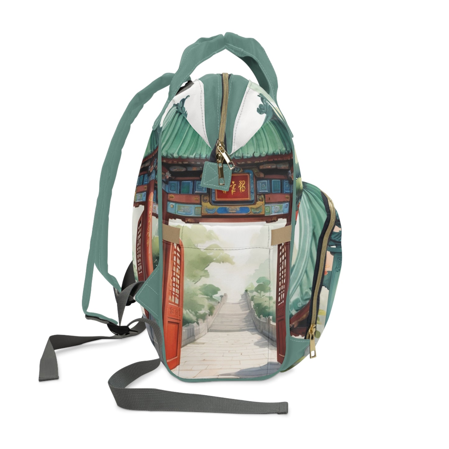 Boys Diaper Bag Personalized | Chinese Guardian Lion Baby Bag