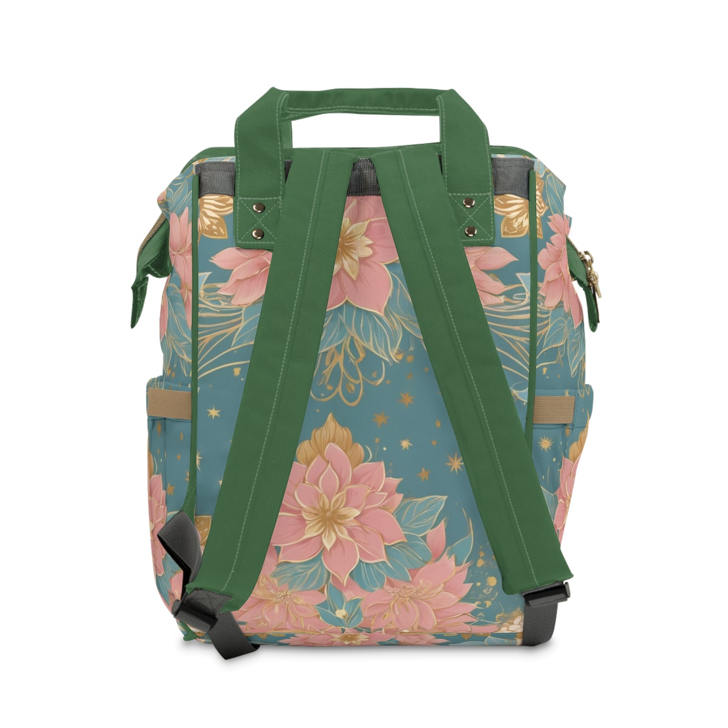 Girls Surinamese Backpack | Personalized Baby Girl Bag with Tropical Flowers & Quote | Unique Cultural Baby Shower Gift