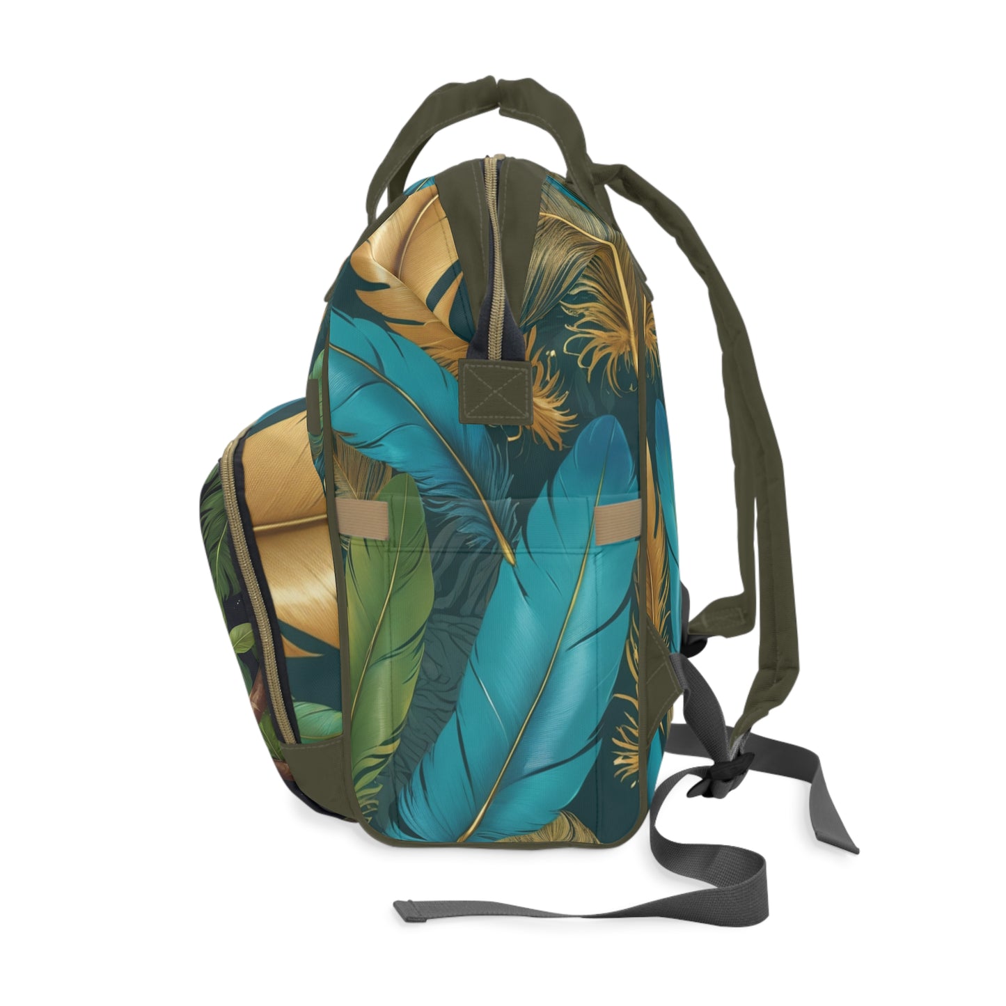 Boys Surinamese Backpack | Personalized Baby Boy Bag with Parrot & Pride Quote | Unique Cultural Baby Shower Gift