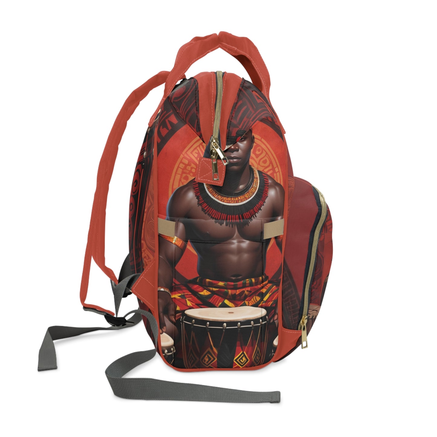 Boys Ghanaian Kente – Drum Prince Diaper Bag (Yaw Edition)