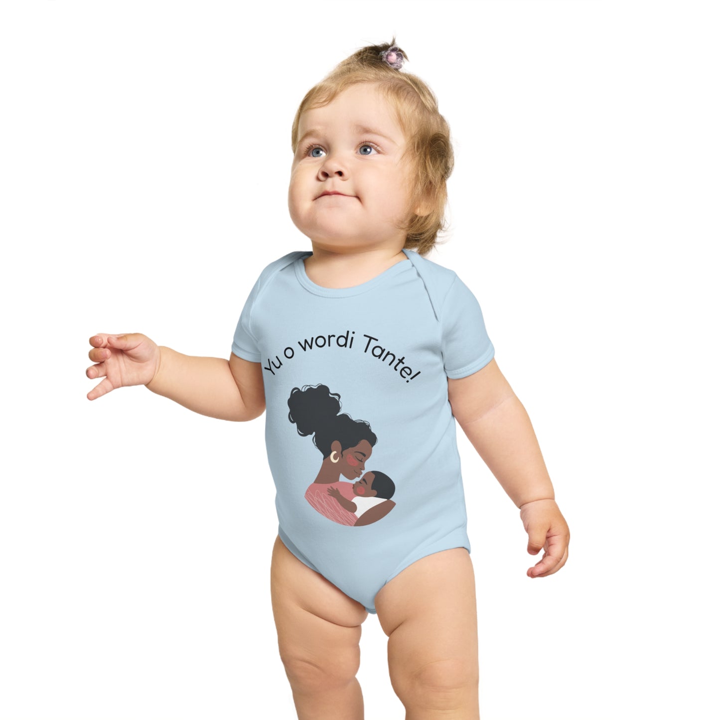 Baby Announcement Bodysuit Yu o wordi Tante