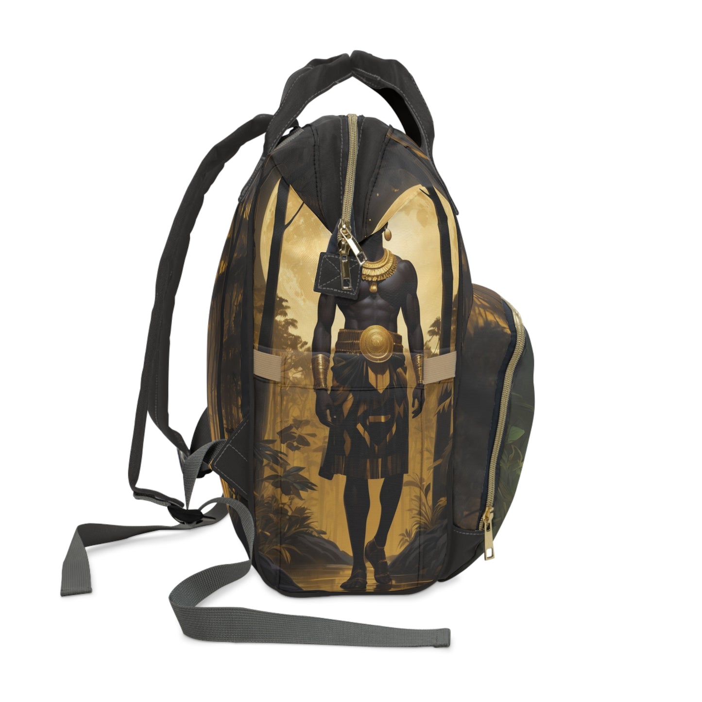 Boys Ghanaian Kente – Black Panther Prince Diaper Bag (Kwabena Edition)