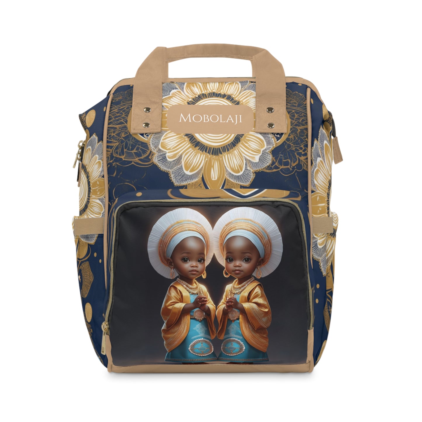 Girls African Diaper Bag – Yoruba Twins Princess Mobolaji