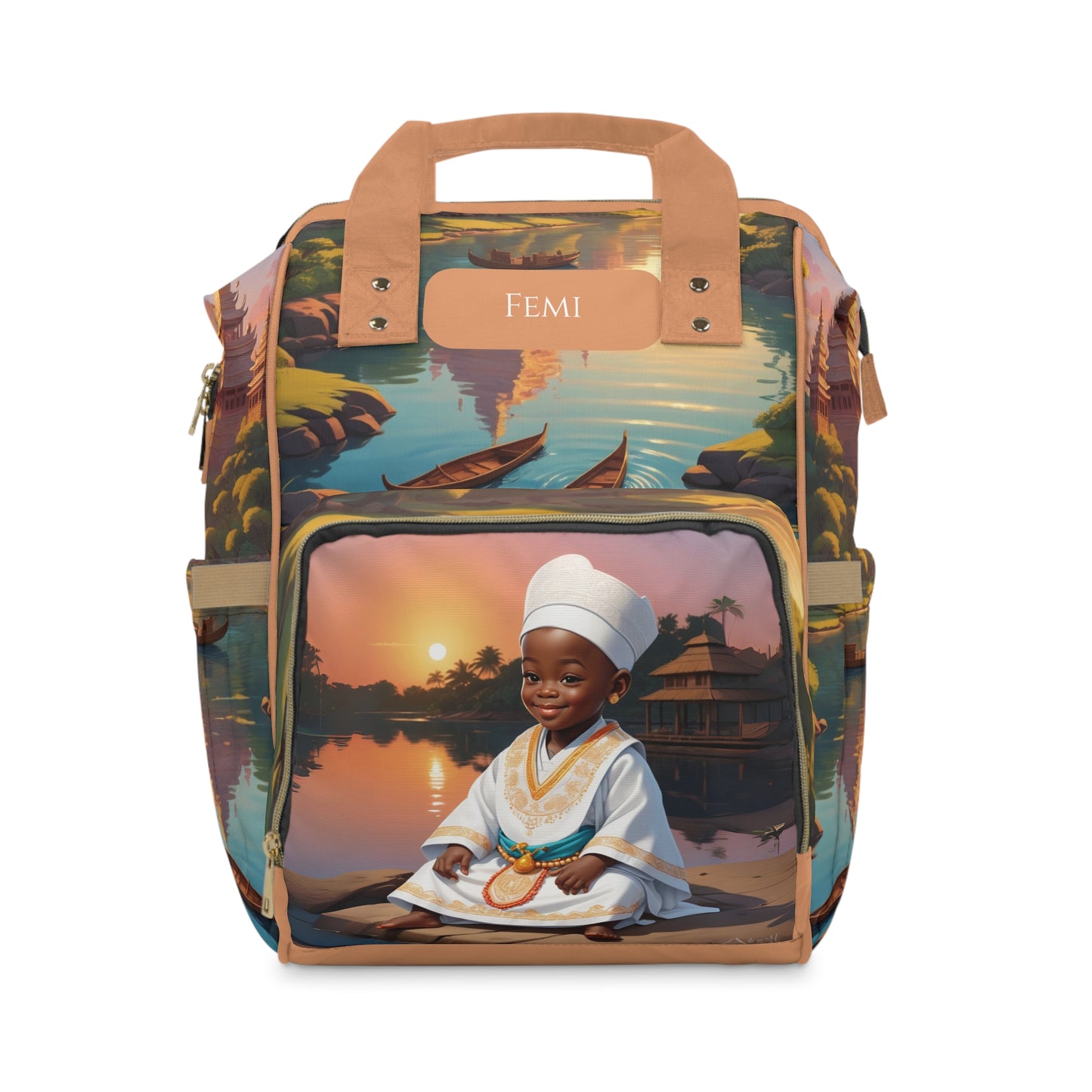 Femi Yoruba Prince Diaper Bag – Crown of Love