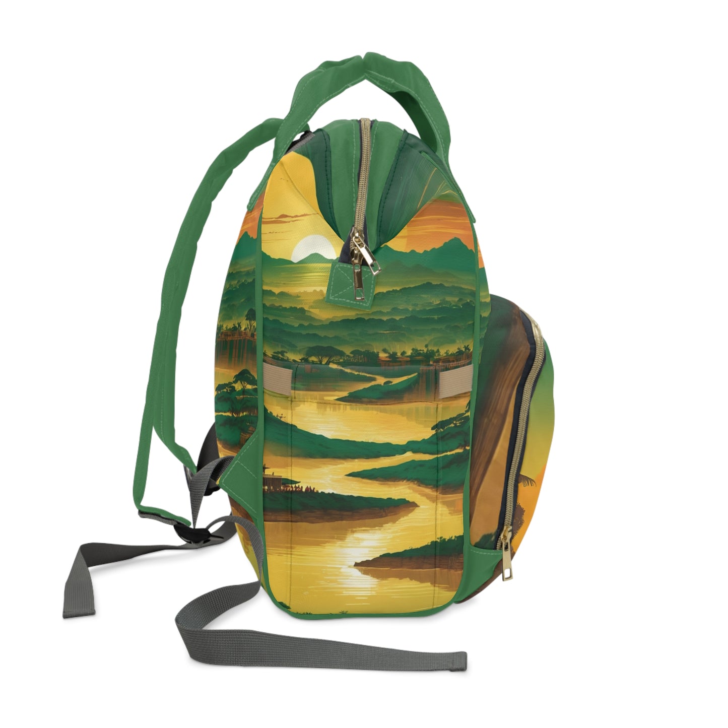 Boys Ghanaian Kente – Lion Prince Diaper Bag (Kwame Edition)