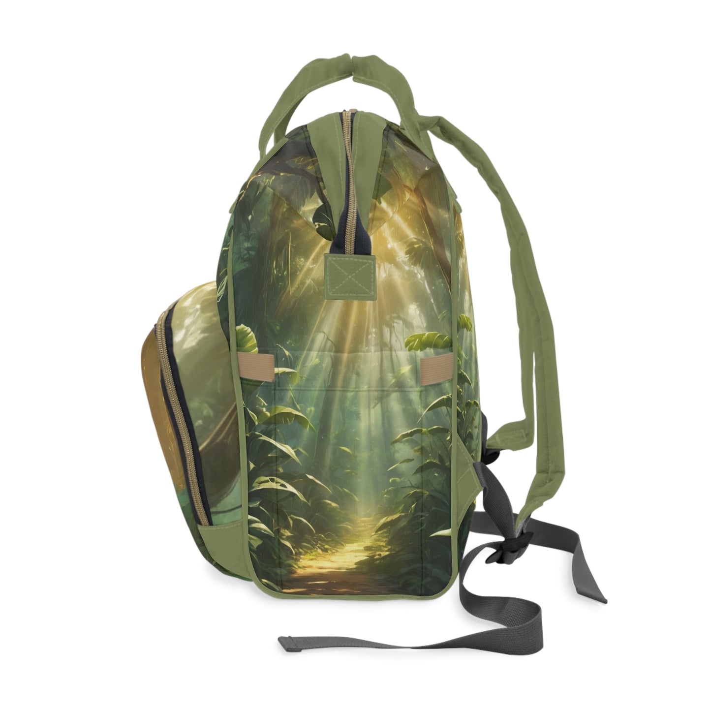 Girl Diaper Bag – Ghanaian Kente Elephant Princess Edition