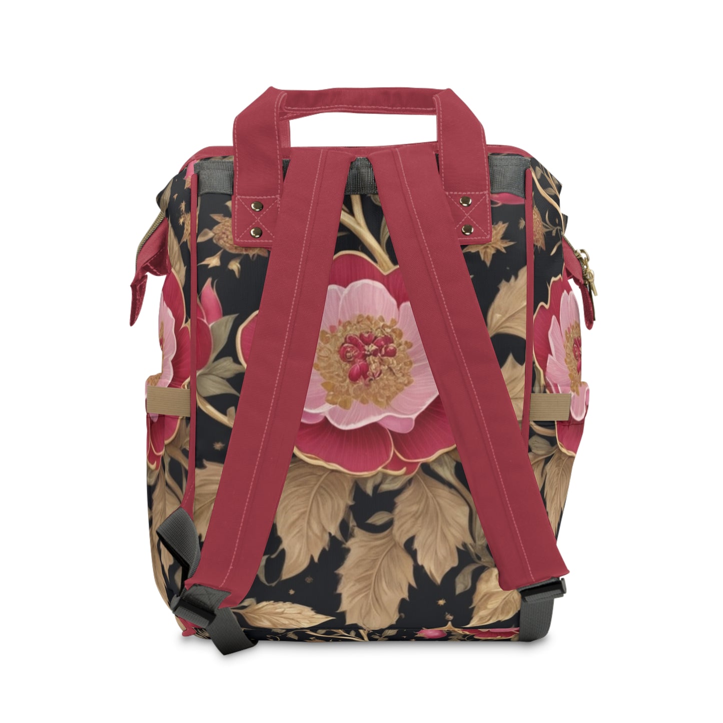 Girls Baby Bag  Persian Floral with Golden Pomegranate & Farsi Quote