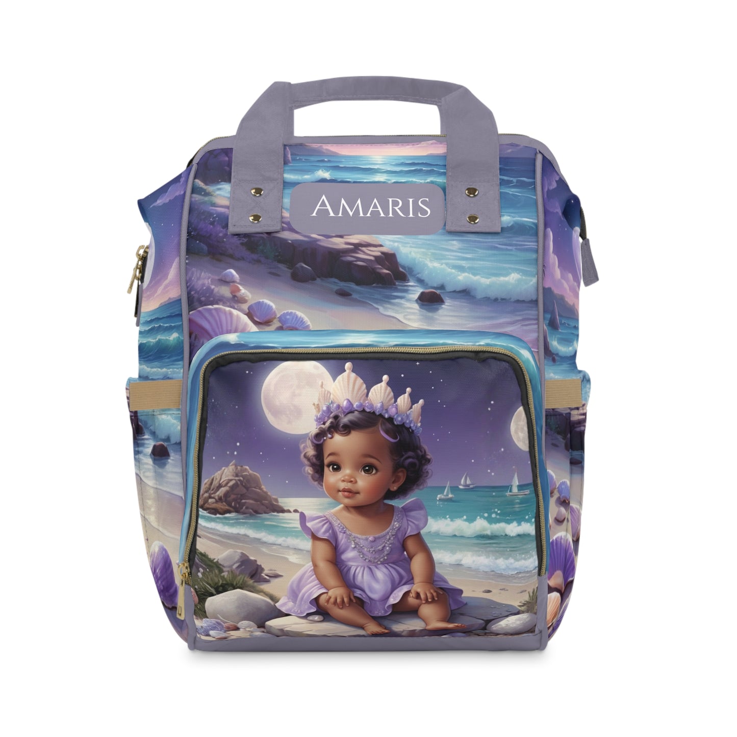 Amaris Aruban Baby Bag – Moonlit Ocean Princess
