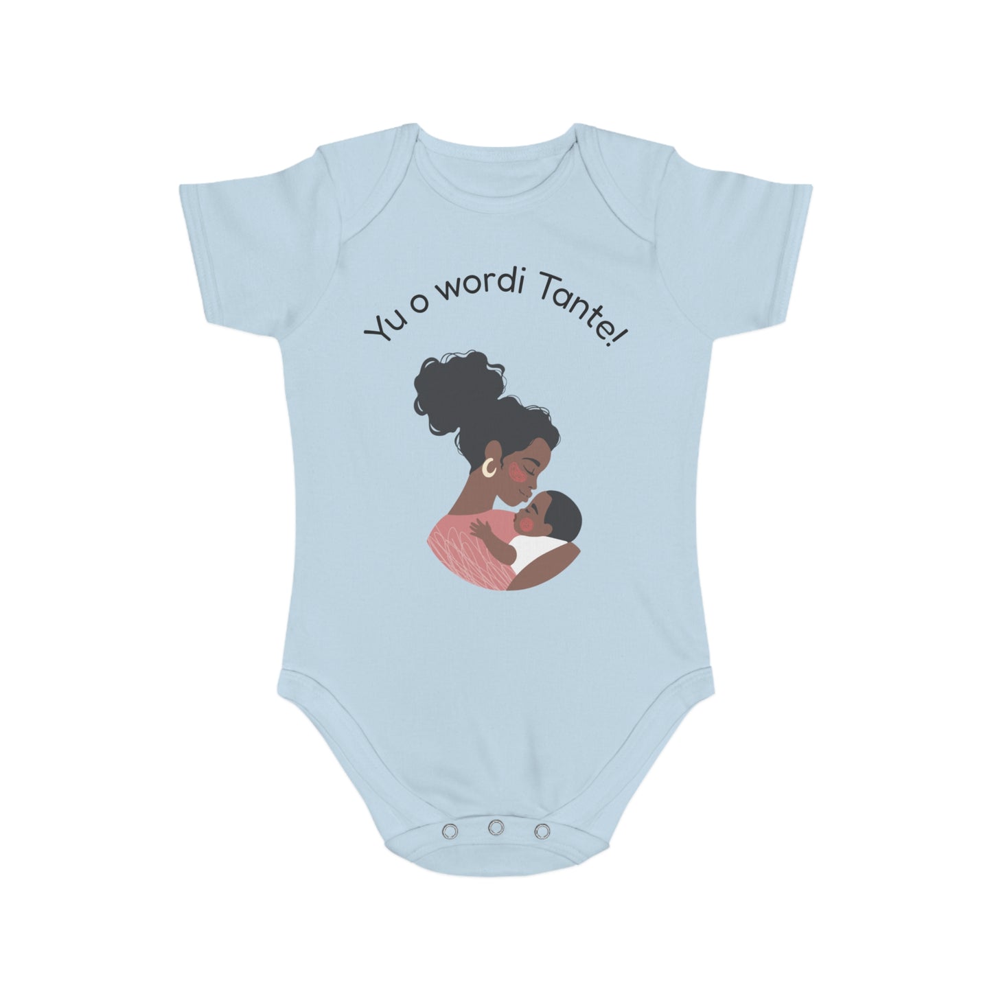 Baby Announcement Bodysuit Yu o wordi Tante