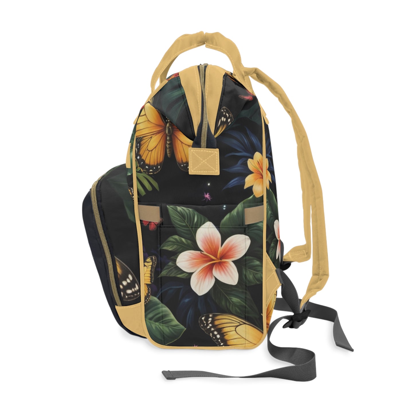 Girls Diaper Bag Personalized Surinamese | Baby Girl Backpack with Moon & Butterfly Quote | Unique Cultural Baby Shower Gift