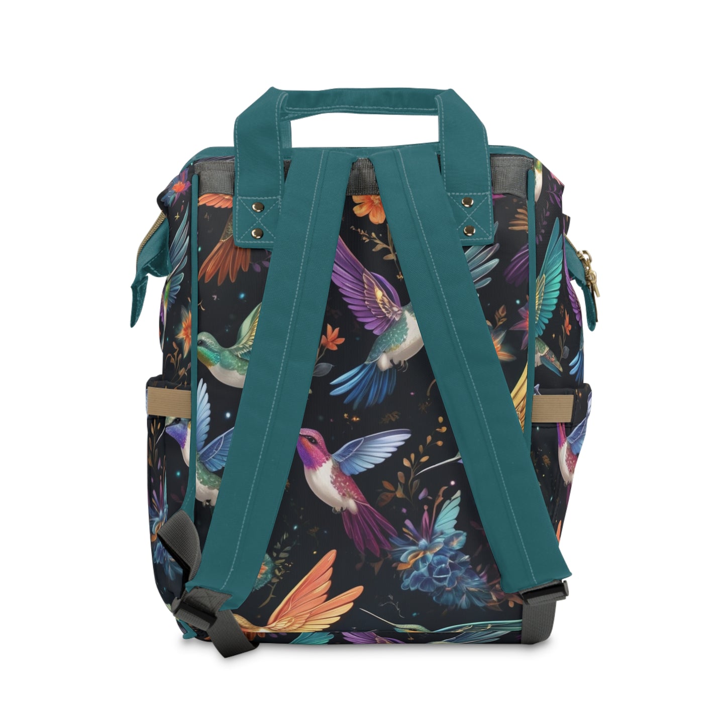 Girls Surinamese Backpack | Personalized Baby Girl Bag with Hummingbird & Floral Quote | Unique Cultural Baby Shower Gift