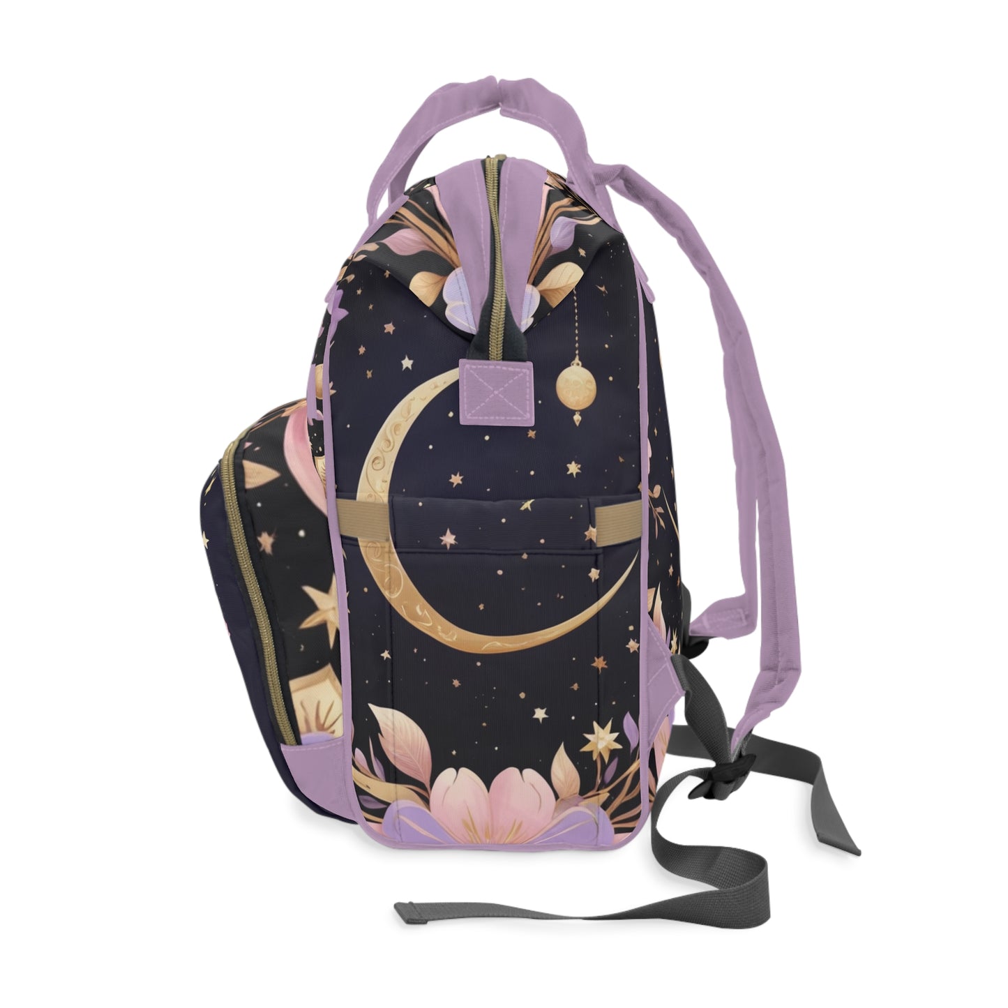 Girls Zodiac Backpack Taurus | Personalized Baby Girl Bag with Taurus Cow & Zodiac Quote | Unique Astrology Baby Shower Gift