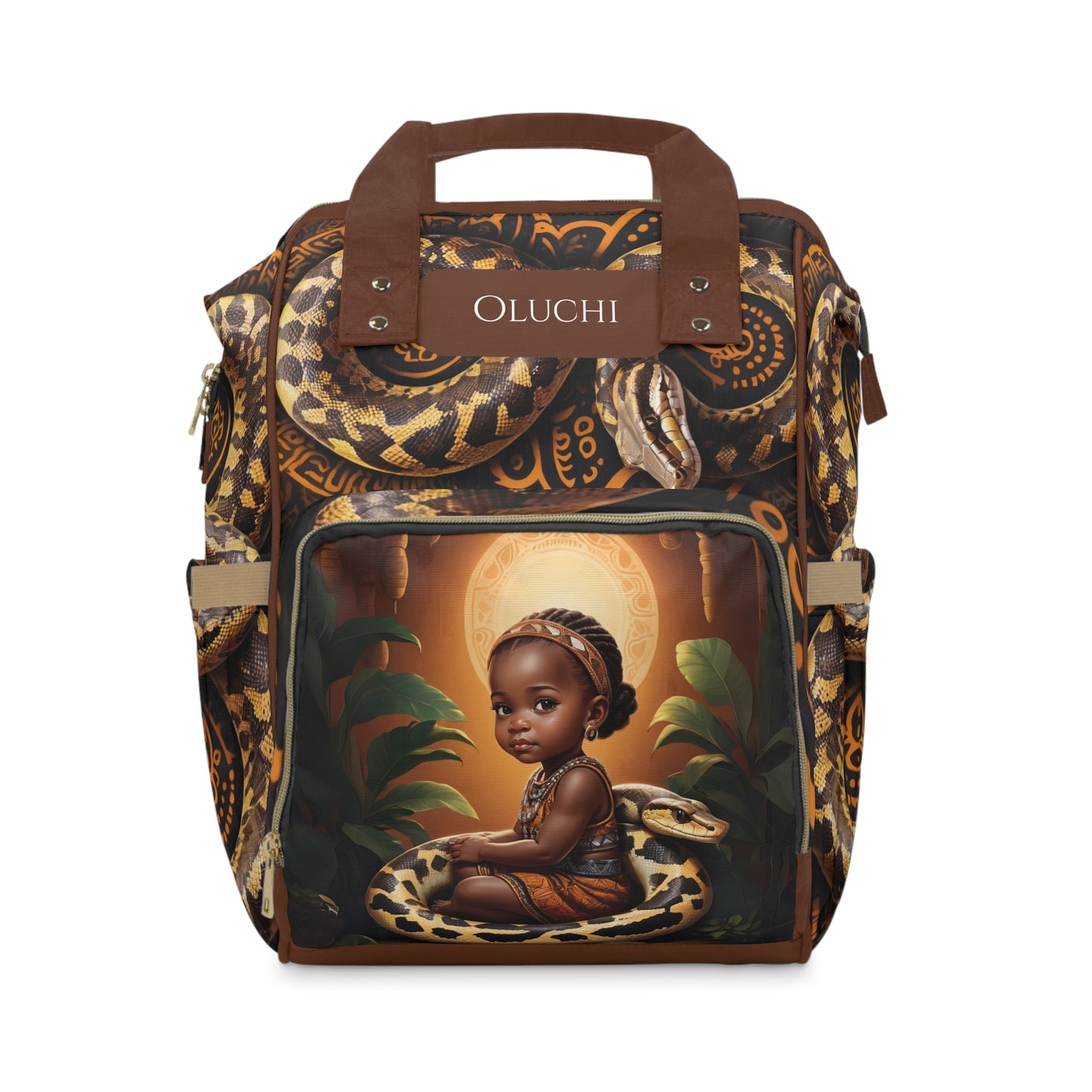 Oluchi Igbo Princess Diaper Bag – Luxury Python Edition