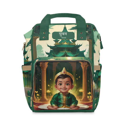 Yuvan India Baby Bag – Personalized Royal Green Palace Design