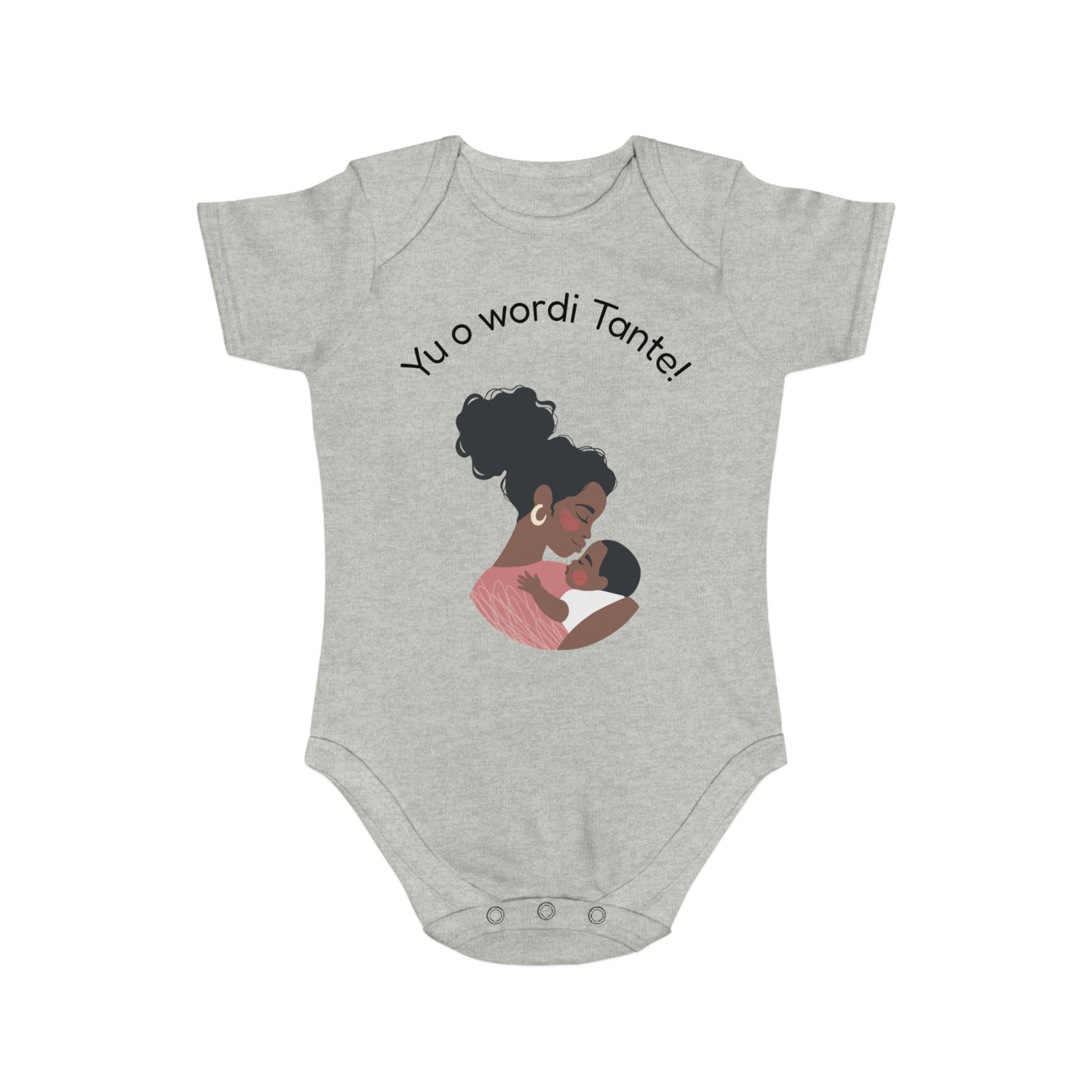 Baby Announcement Bodysuit Yu o wordi Tante