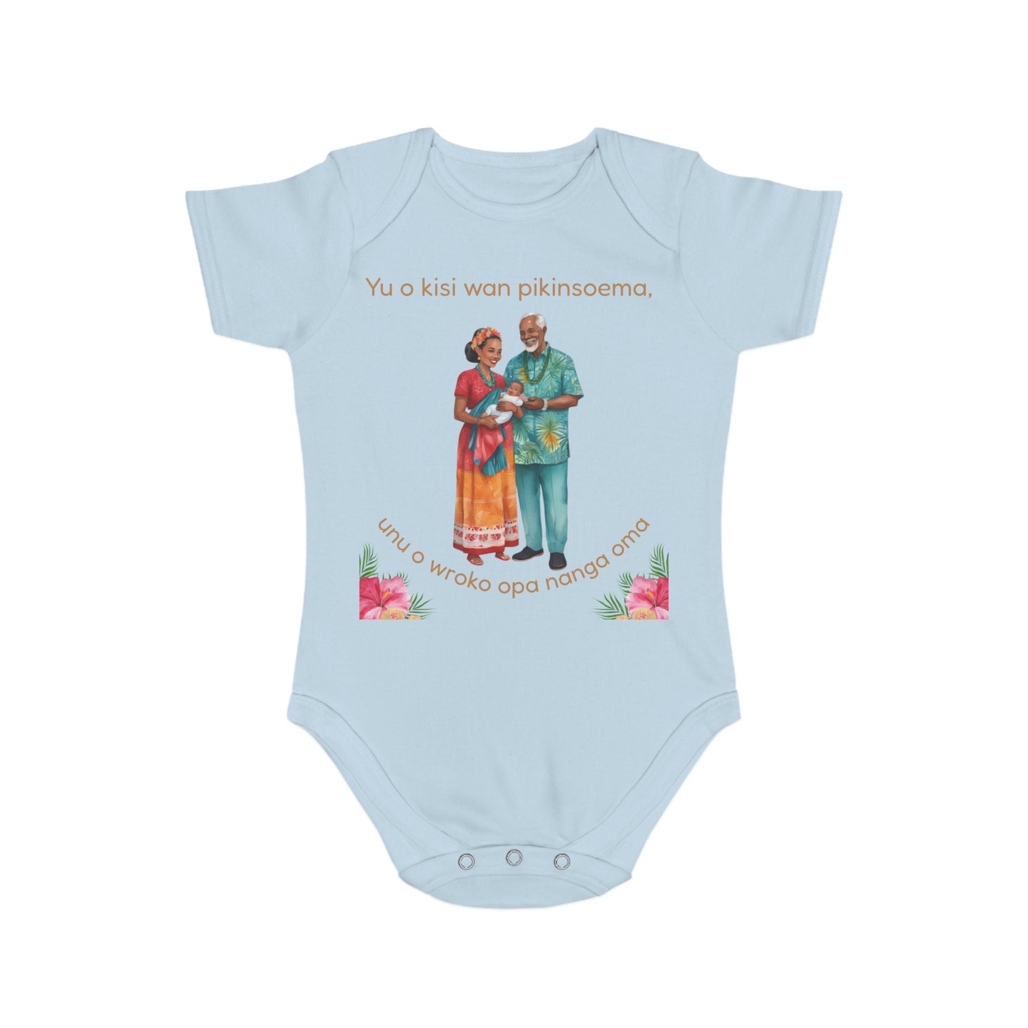 Surinamese Baby Announcement Bodysuit – Opa & Oma