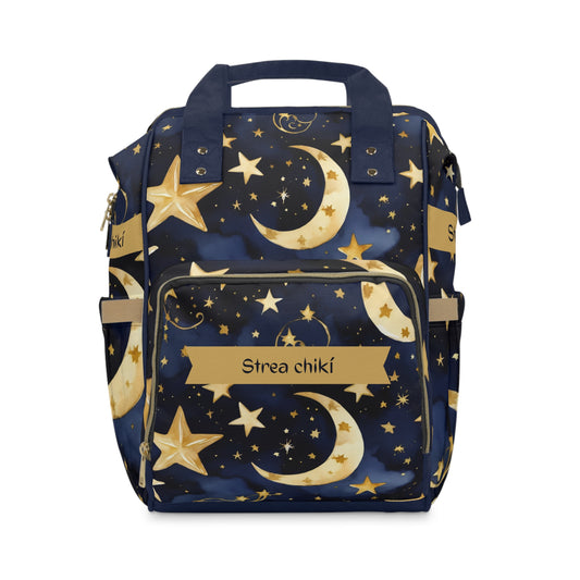 Boys Diaper Bag Personalized Aruba Baby Bag Moon and Stars Night Sky Waterproof Backpack