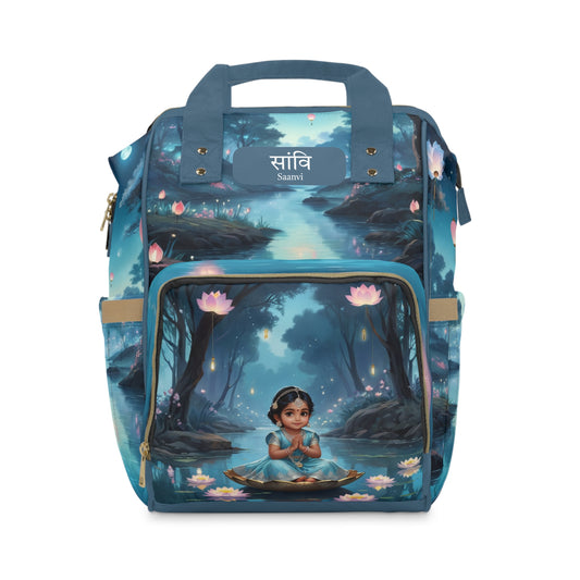 Saanvi India Baby Bag – Lotus River Fairytale, Free Personalization