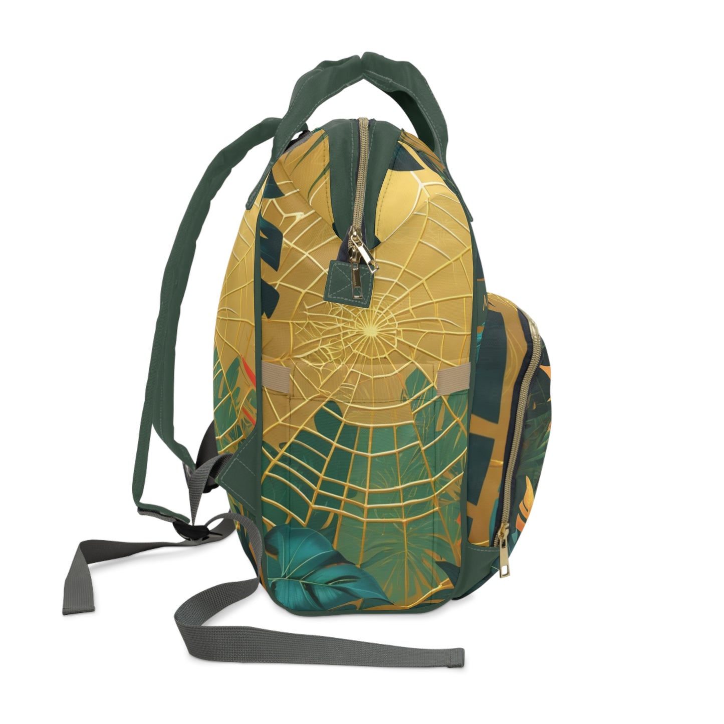 Boys Surinamese Backpack | Personalized Baby Boy Bag with Anansi Spider & Jungle Quote | Unique Cultural Baby Shower Gift