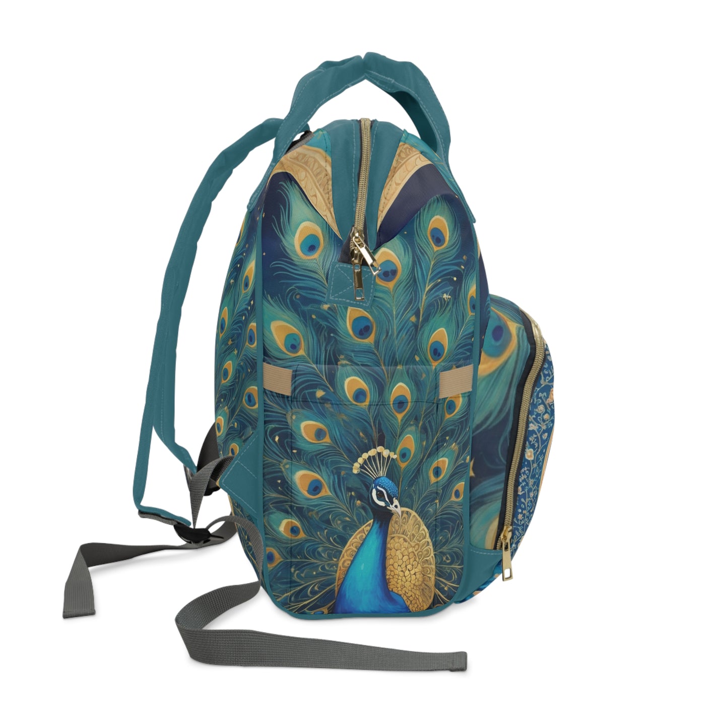 Meera India Baby Bag – Peacock Princess, Free Personalization